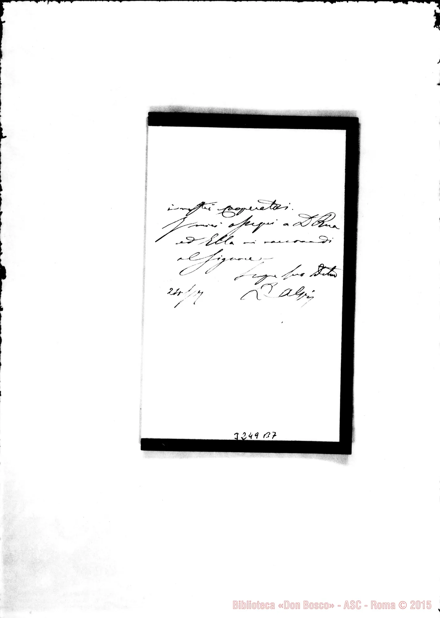 Fotogramma B 7 — Don Domenico Alpi-Don Durando. Gorizia, 24-07-1895