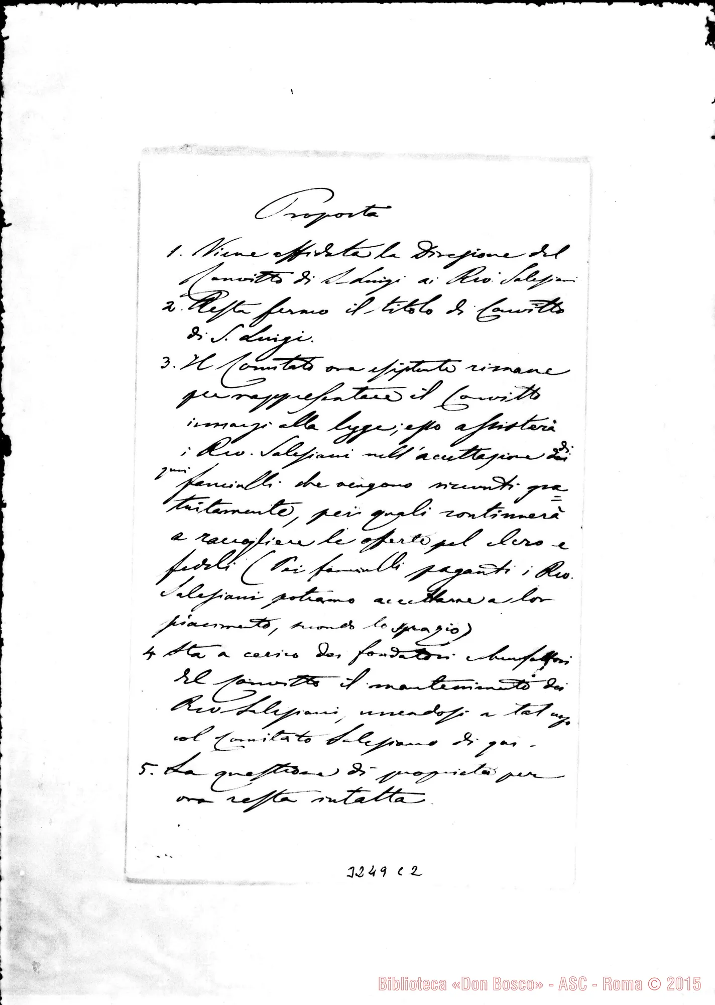 Fotogramma C 2 — Don Domenico Alpi-Don Rua, il 26-08-1895 Autogr. Rua