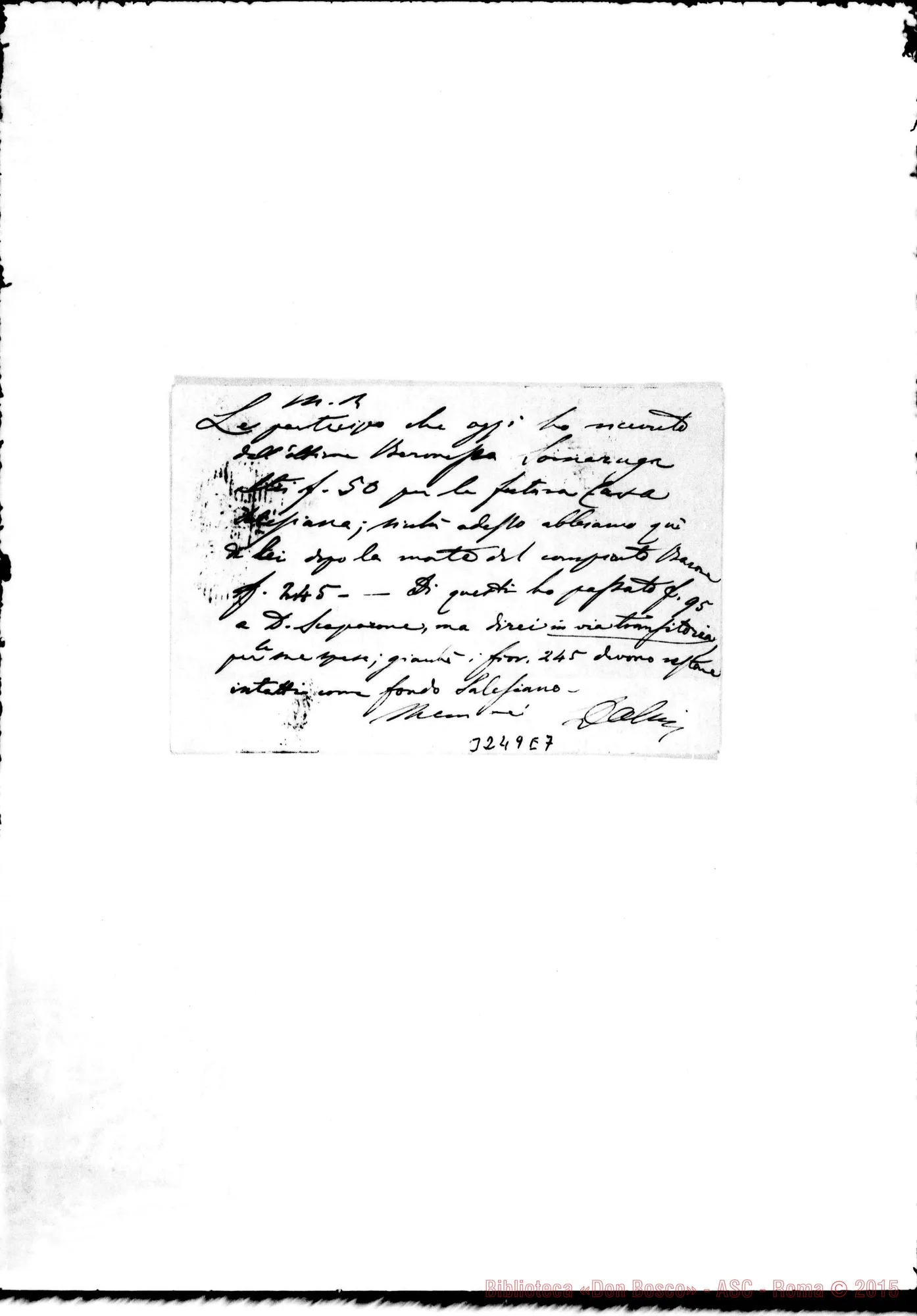 Fotogramma E 7 — Don Domenico Alpi-Don Durando. Gorizia, 9-05-1896