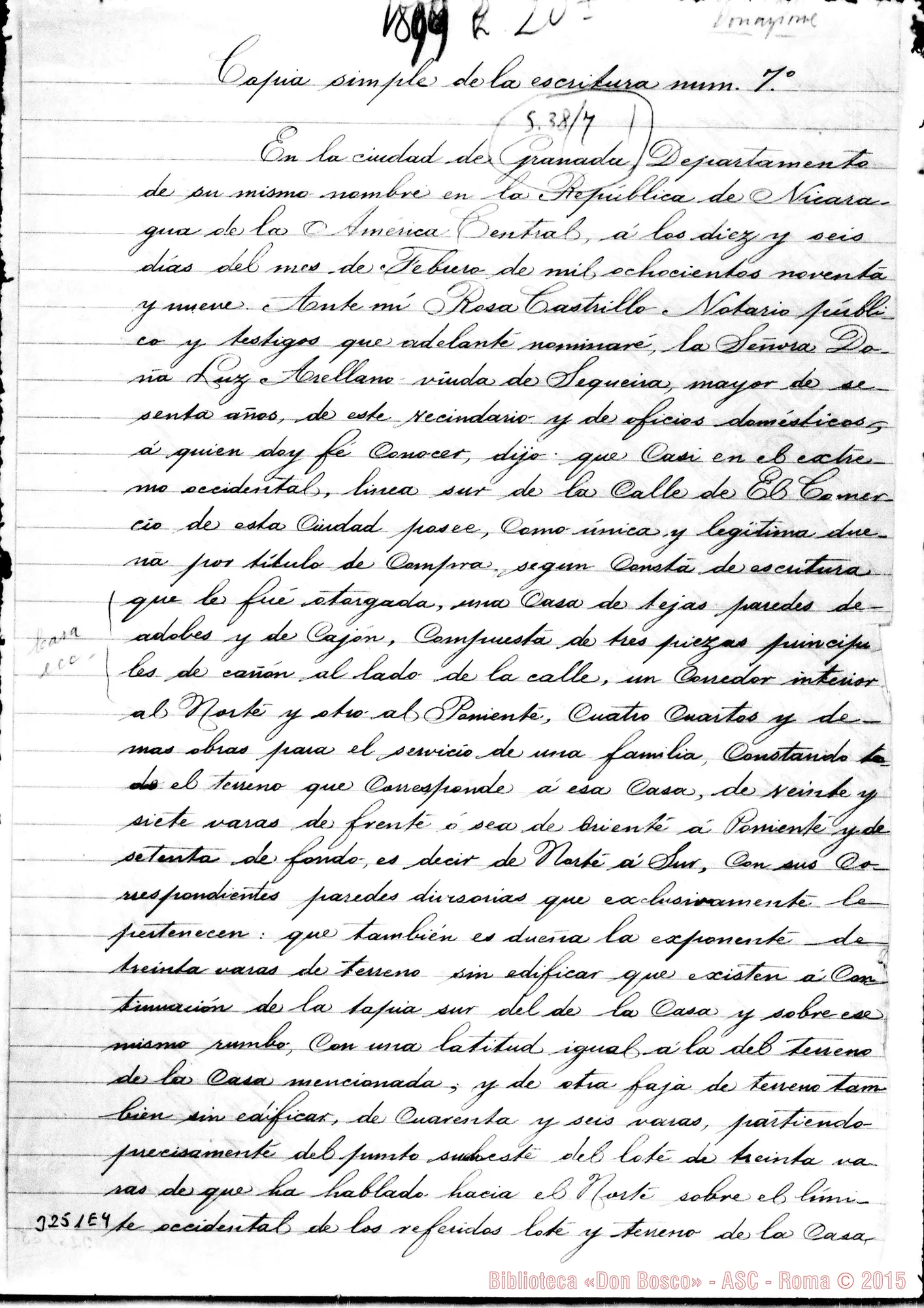 Fotogramma E 4 — Scrittura. Copia semplice