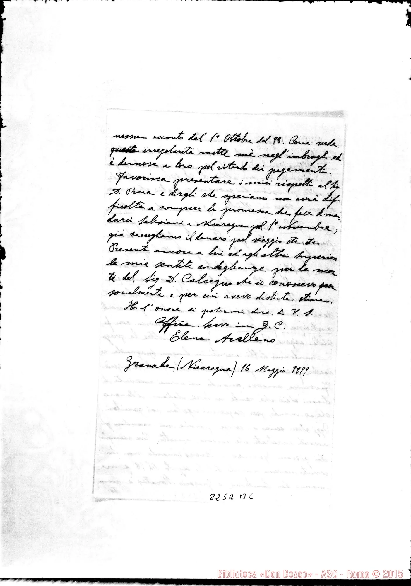 Fotogramma B 6 — Elena Arellano-Don Belmonte. Granada, 16-05-1899