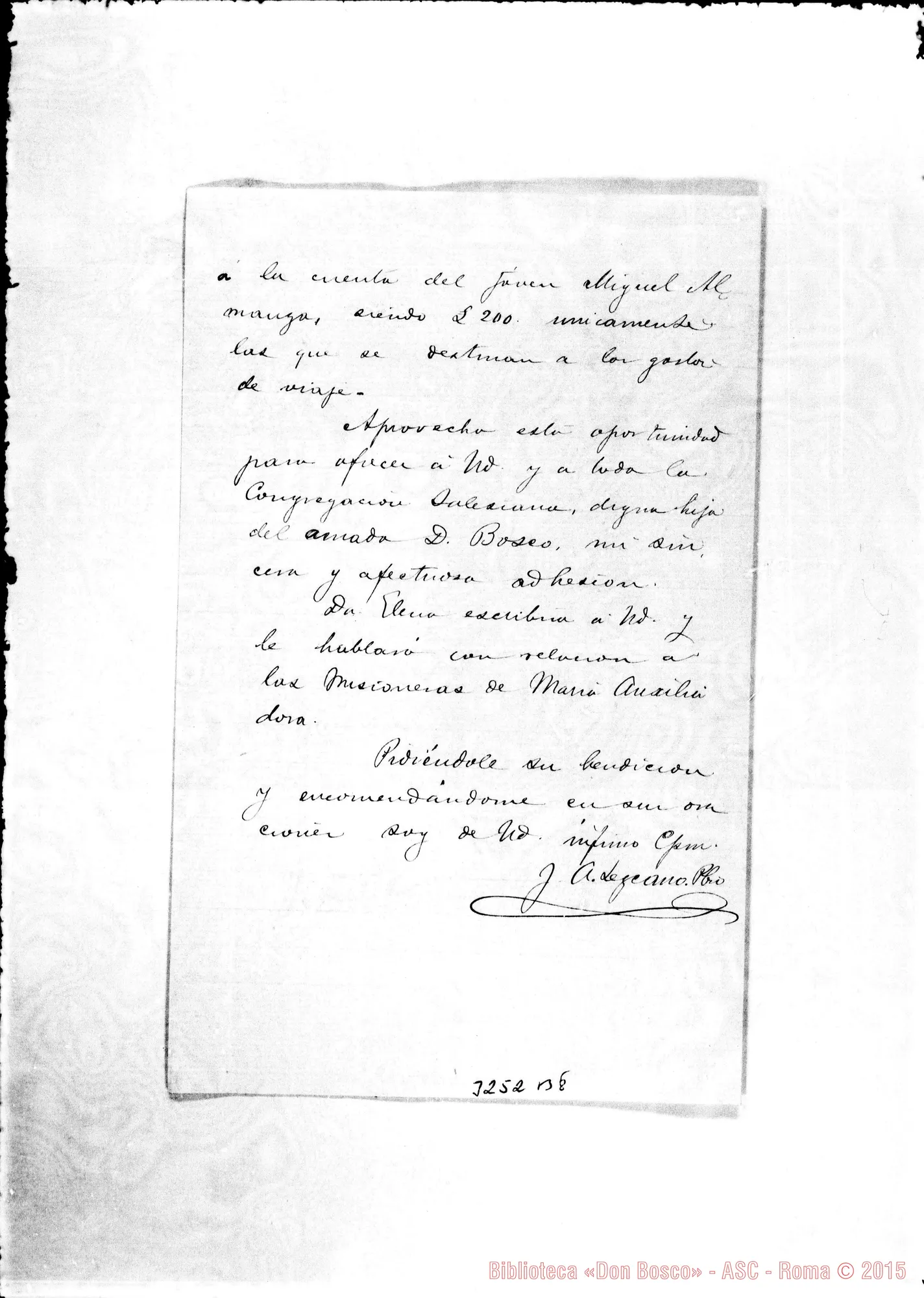 Fotogramma B 8 — J. Antonio Lezcano, pòro.-Don Rua. Managua, 22-09-1899