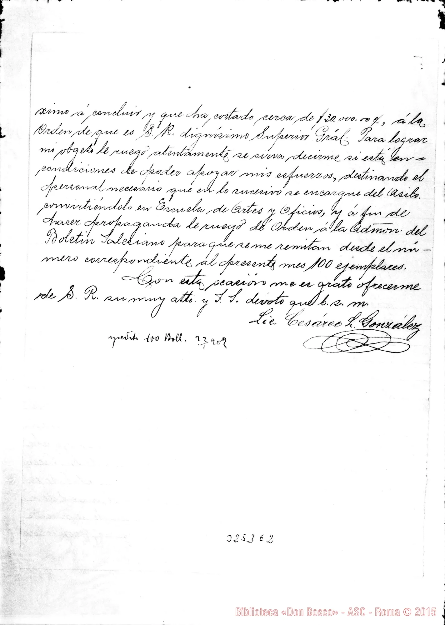Fotogramma E 2 — Guadalajara-Garibaldi: Cesáreo L. González-Don Rua, il 2-01-1902
