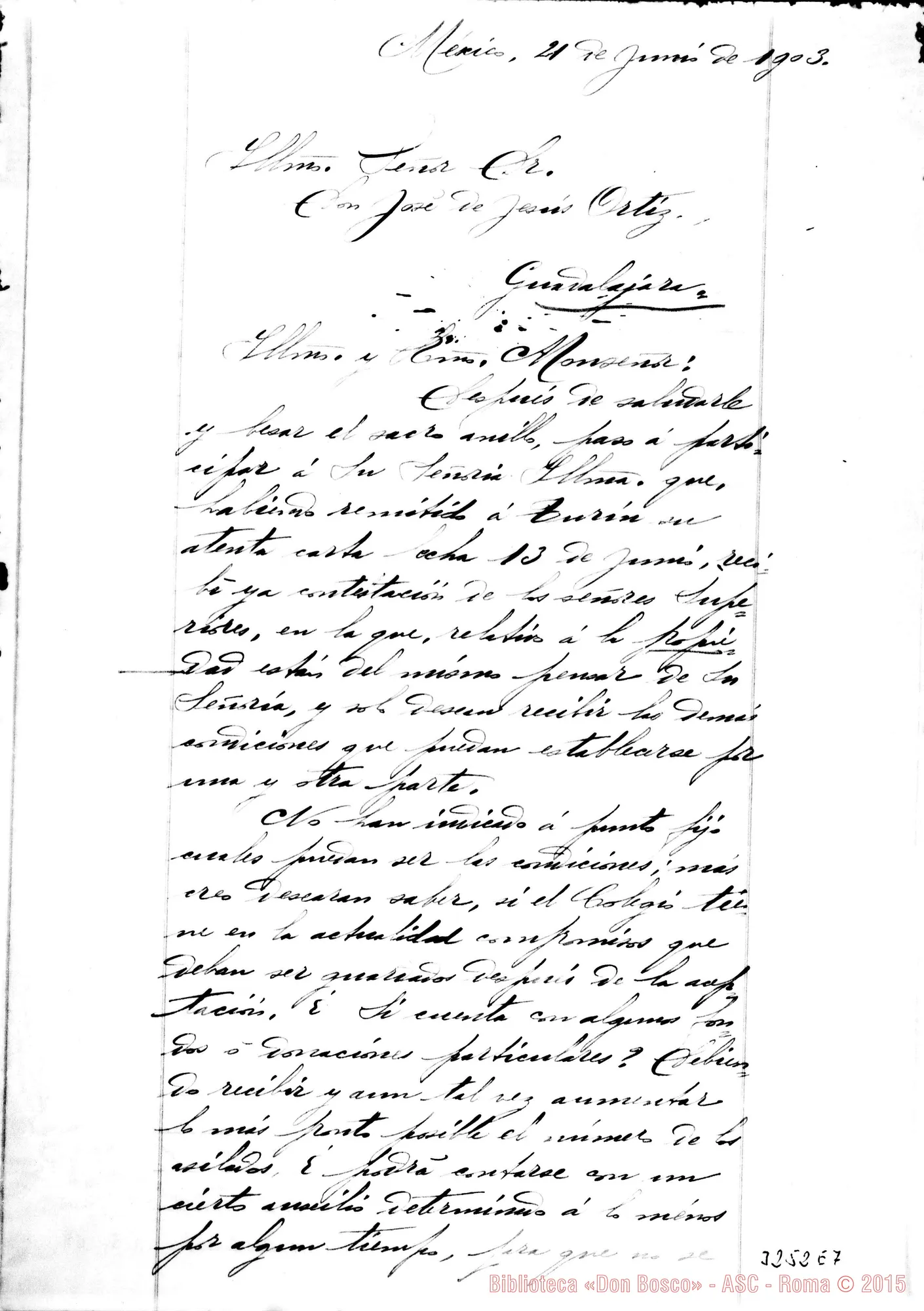 Fotogramma E 7 — Cappellano-Don. José de Jesús Ortiz. Mexico, 21-06-1903