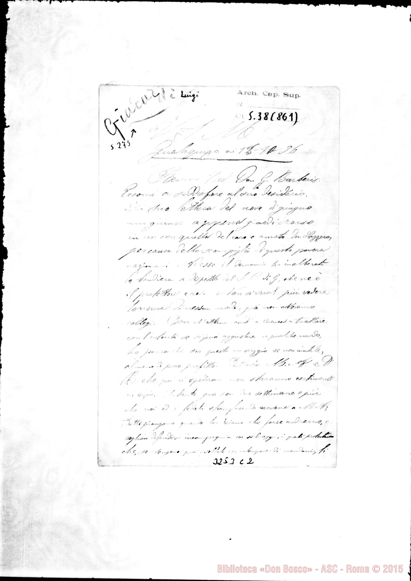 Fotogramma C 2 — Don Luigi Giaccardi-Don Barberis. Gualaquiza, 18-10-1896