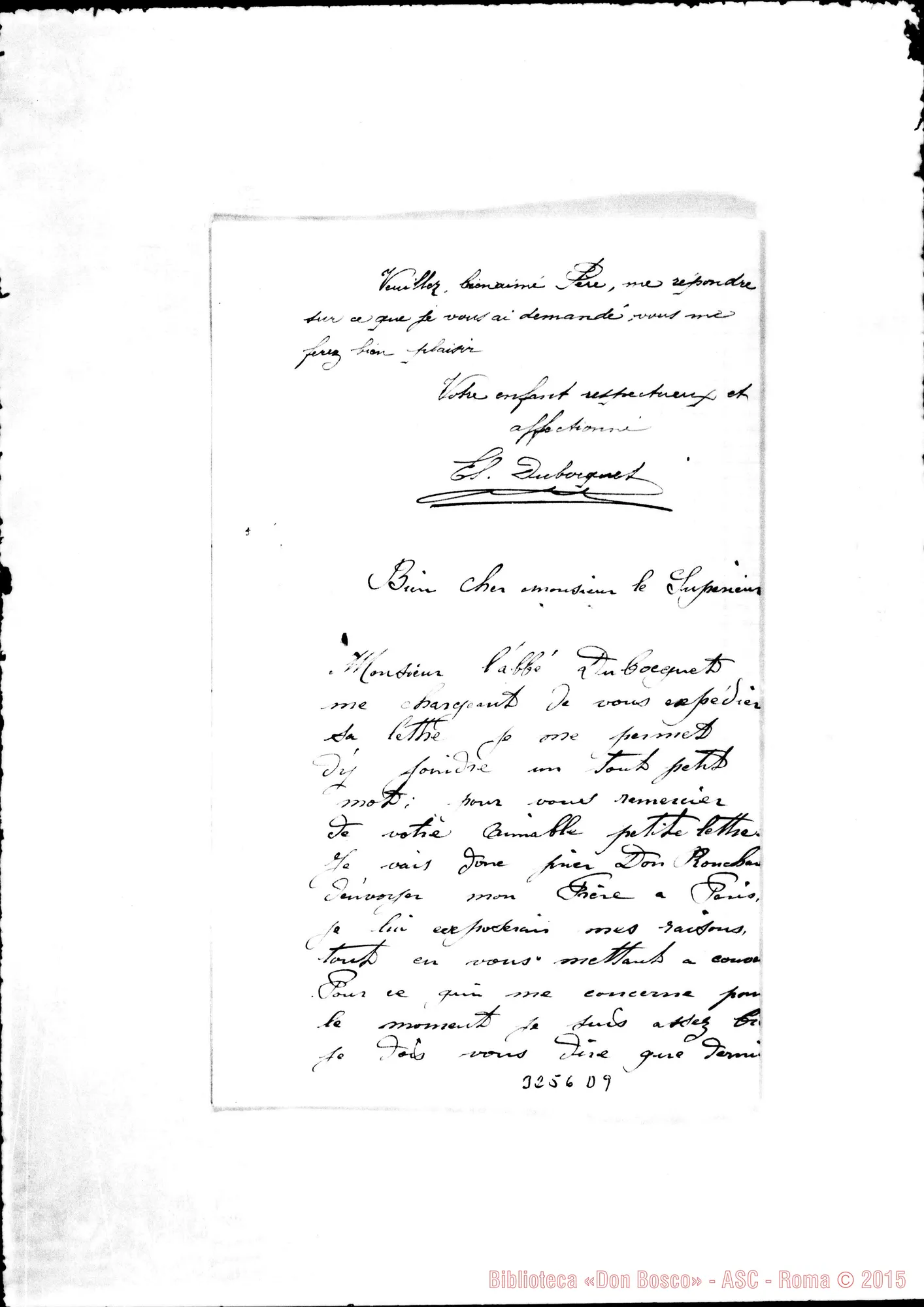 Fotogramma D 9 — I Confratelli A Bien aimé Pére. Marseille, 14-12-1900