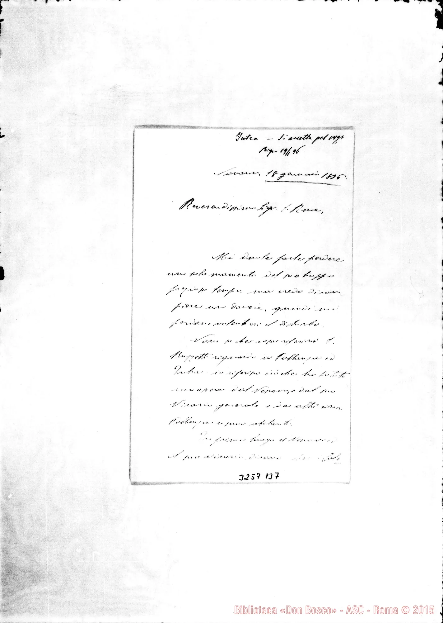 Fotogramma B 7 — Don Giov. Batt. Ferrando-Don Rua. Novara, 18-01-1896
