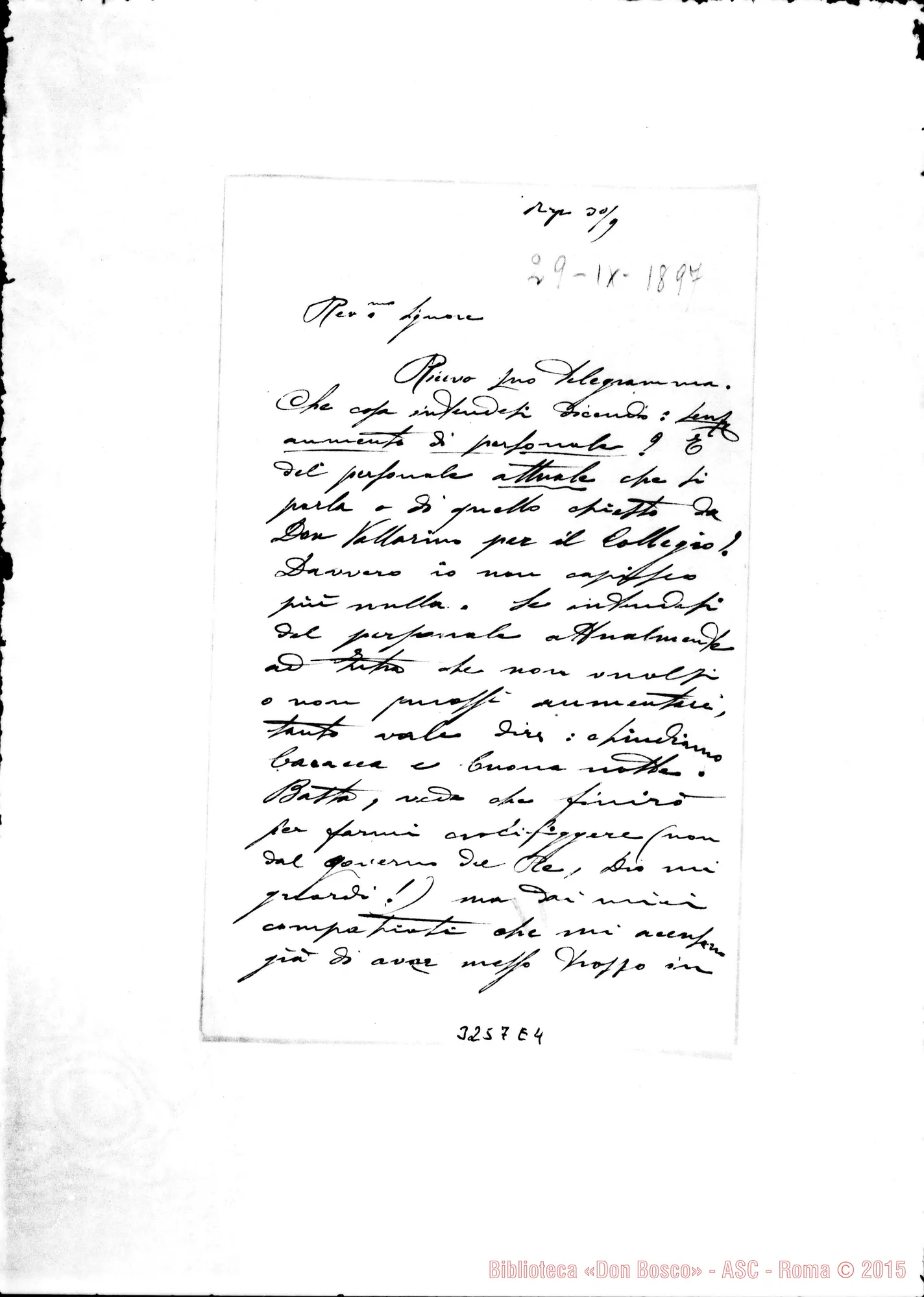 Fotogramma E 4 — J. Ceretti-Rev.do Signore. Intra, 29-09-1897