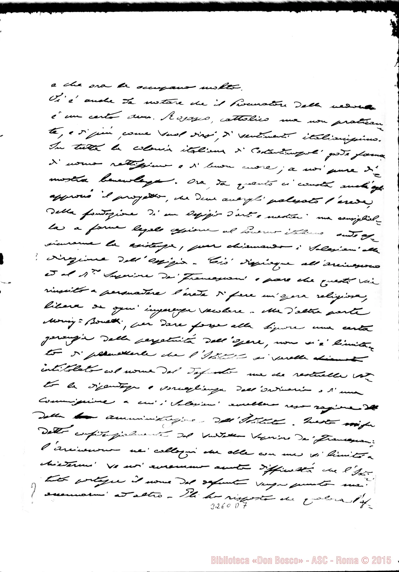 Fotogramma D 7 — Don Luigi Nai-Don Rua. Costantinopoli, 4-04-1904 Autogr. Rua