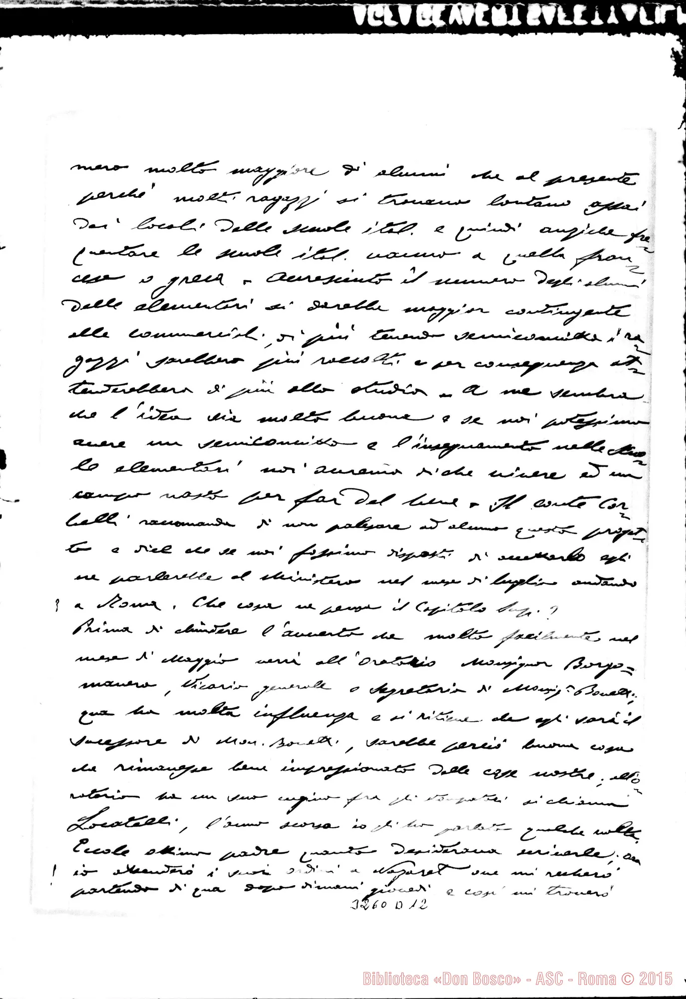 Fotogramma D 12 — Don Luigi Nai-Don Rua. Costantinopoli, 4-04-1904 Autogr. Rua