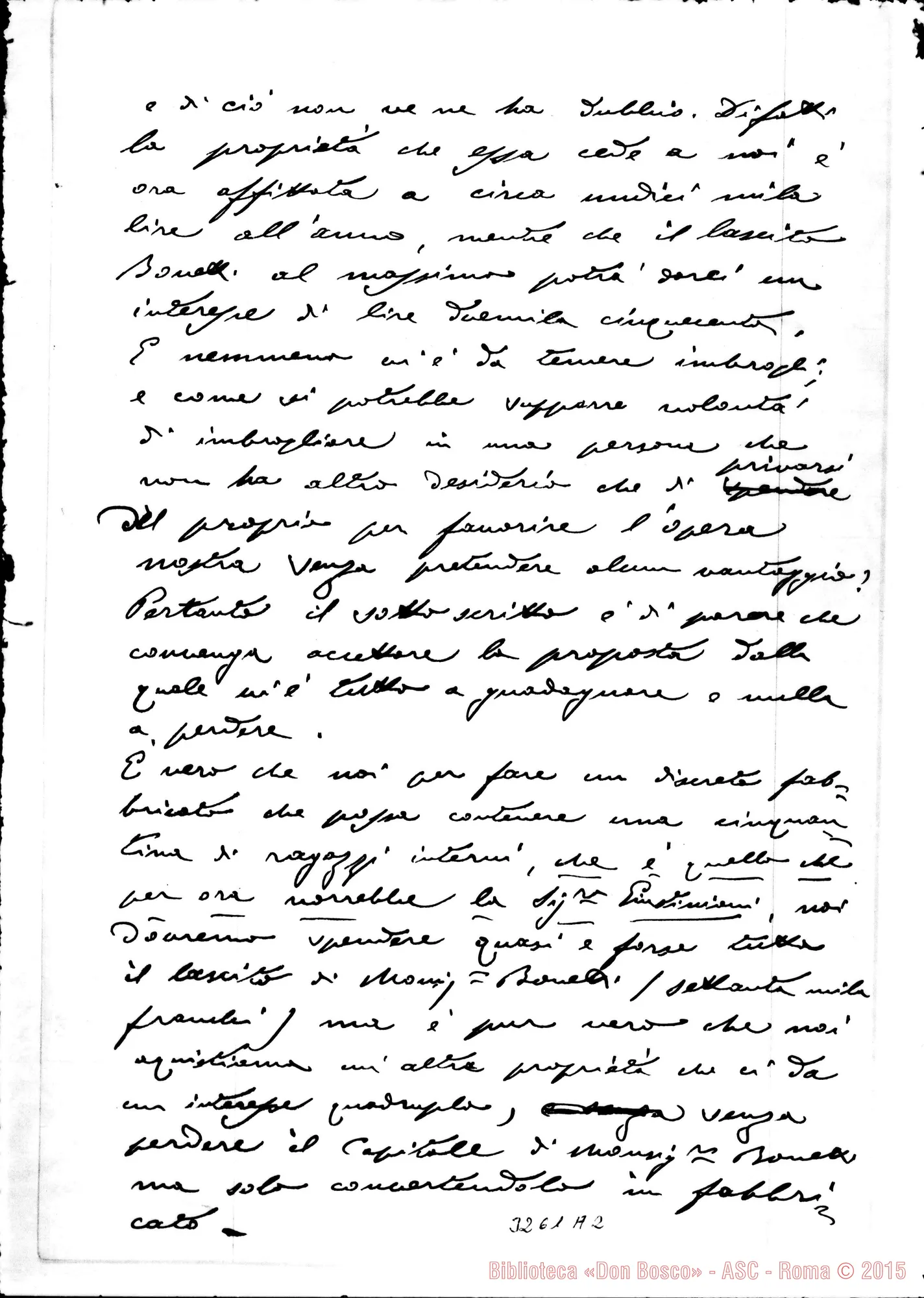 Fotogramma A 2 — Don Luigi Nai: memorandum. Autogr. Rinaldi