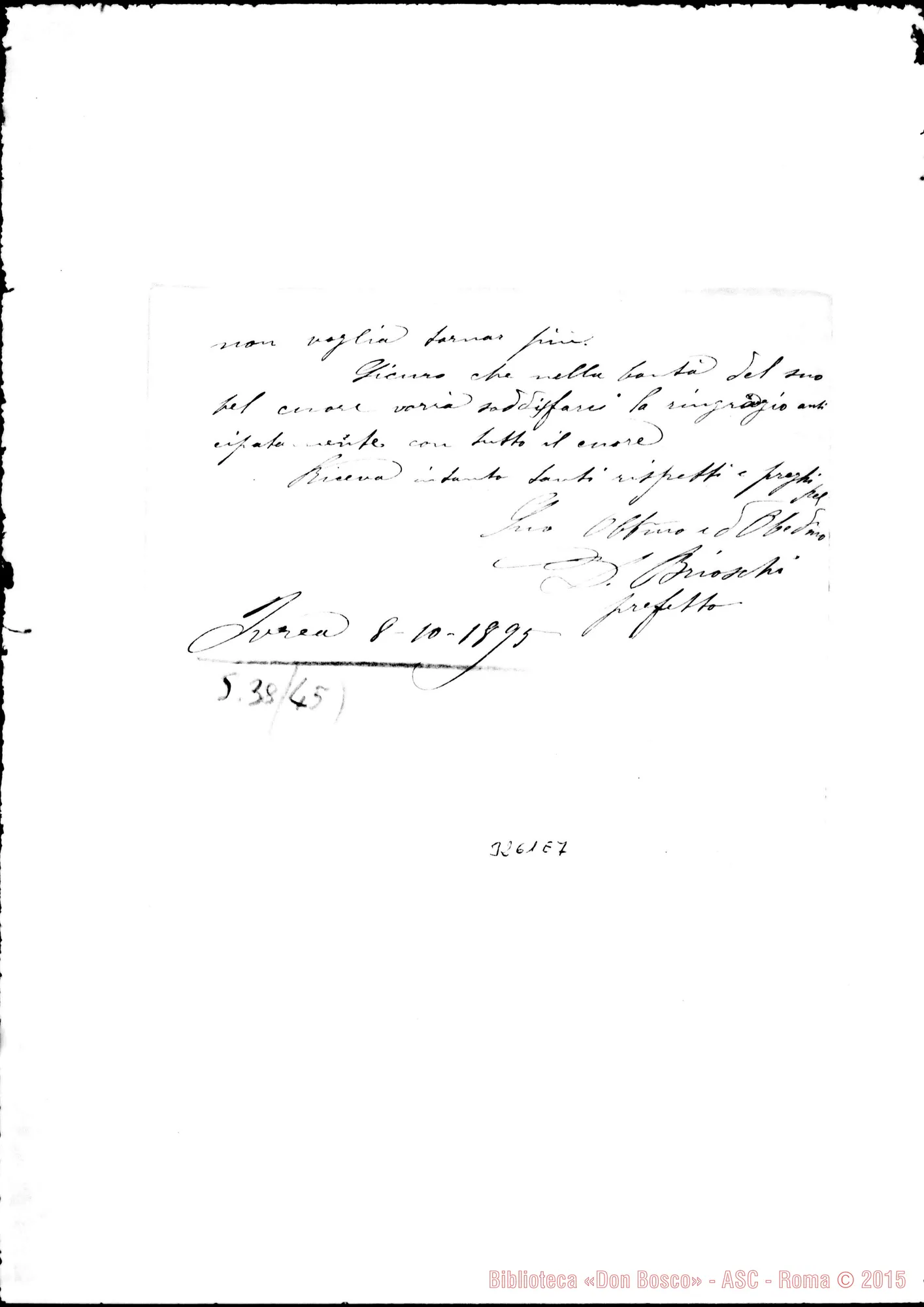 Fotogramma E 7 — Ivrea: Don Marco Brioschi-Don Lazzero. Ivrea, 8-10-1895
