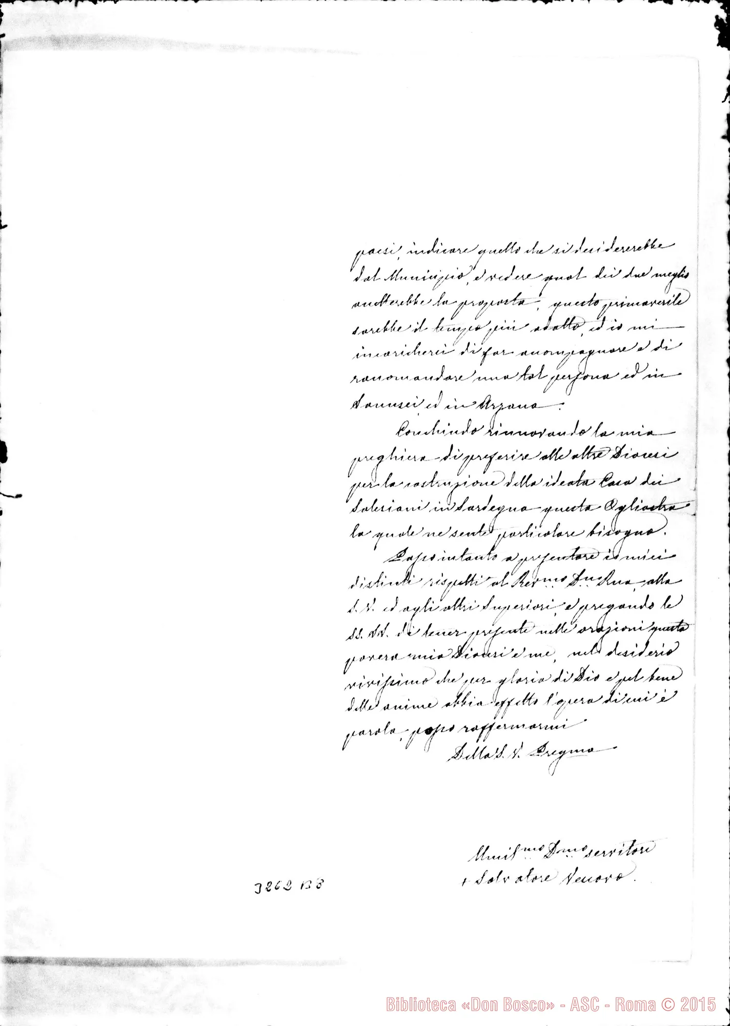Fotogramma B 8 — Salvatore Depau, vesc.-Don Durando. Tortoli, 18-05-1896