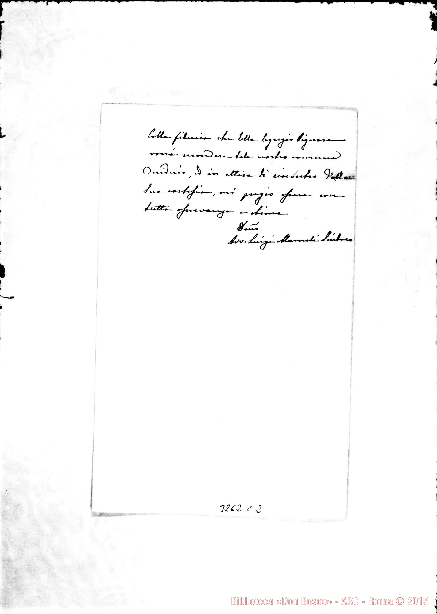 Fotogramma C 2 — Avv. Luigi Mameli, sindaco-Rev.do Sig. Lanusei, 23-07-1896
