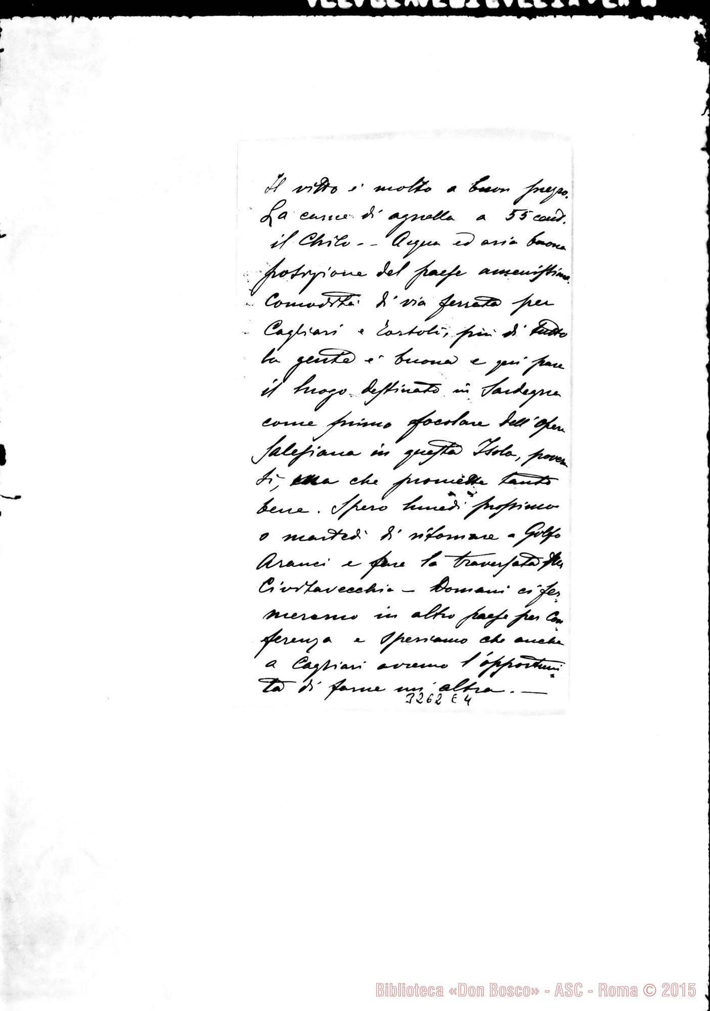Fotogramma E 4 — Don Guido Rocca-Don Rua. Lanusei, 26-04-1898 Autogr. Rua