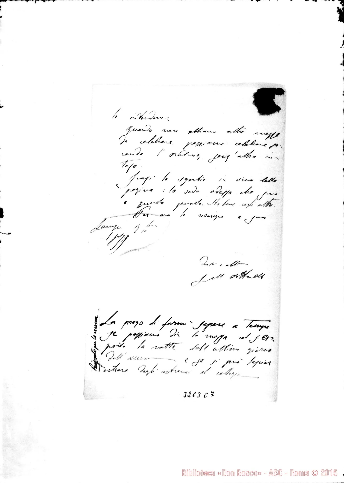 Fotogramma C 7 — Don Matteo Ottonello-Don Durando. Lanusei, 7-12-1899