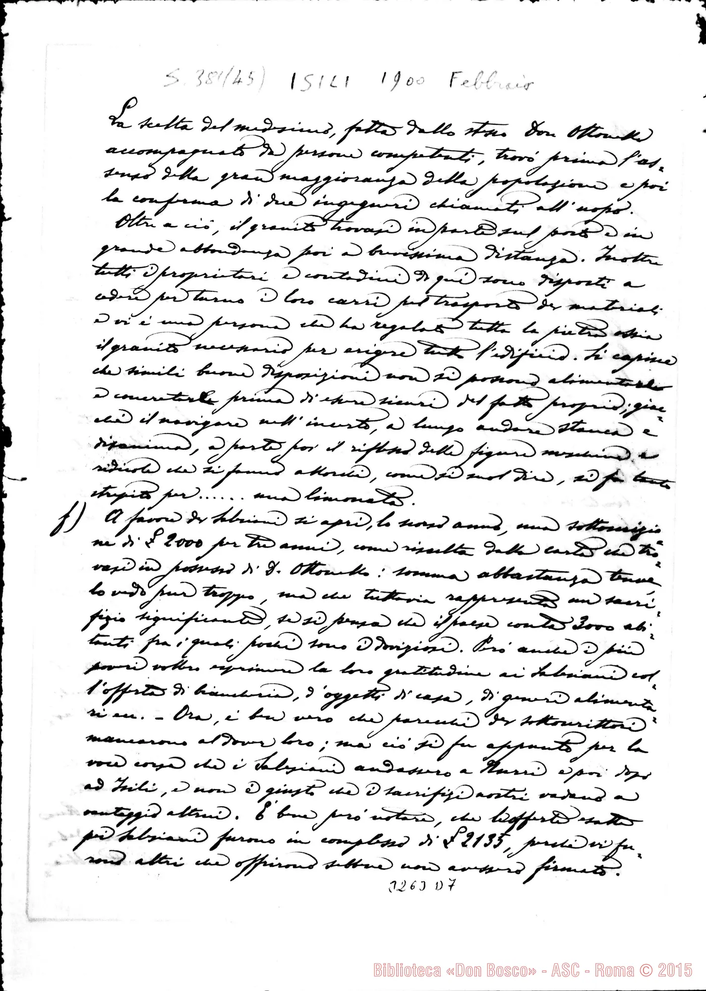 Fotogramma D 7 — Avv. Antonio Giua-Don Rua. Lanusei, febbraio 1900