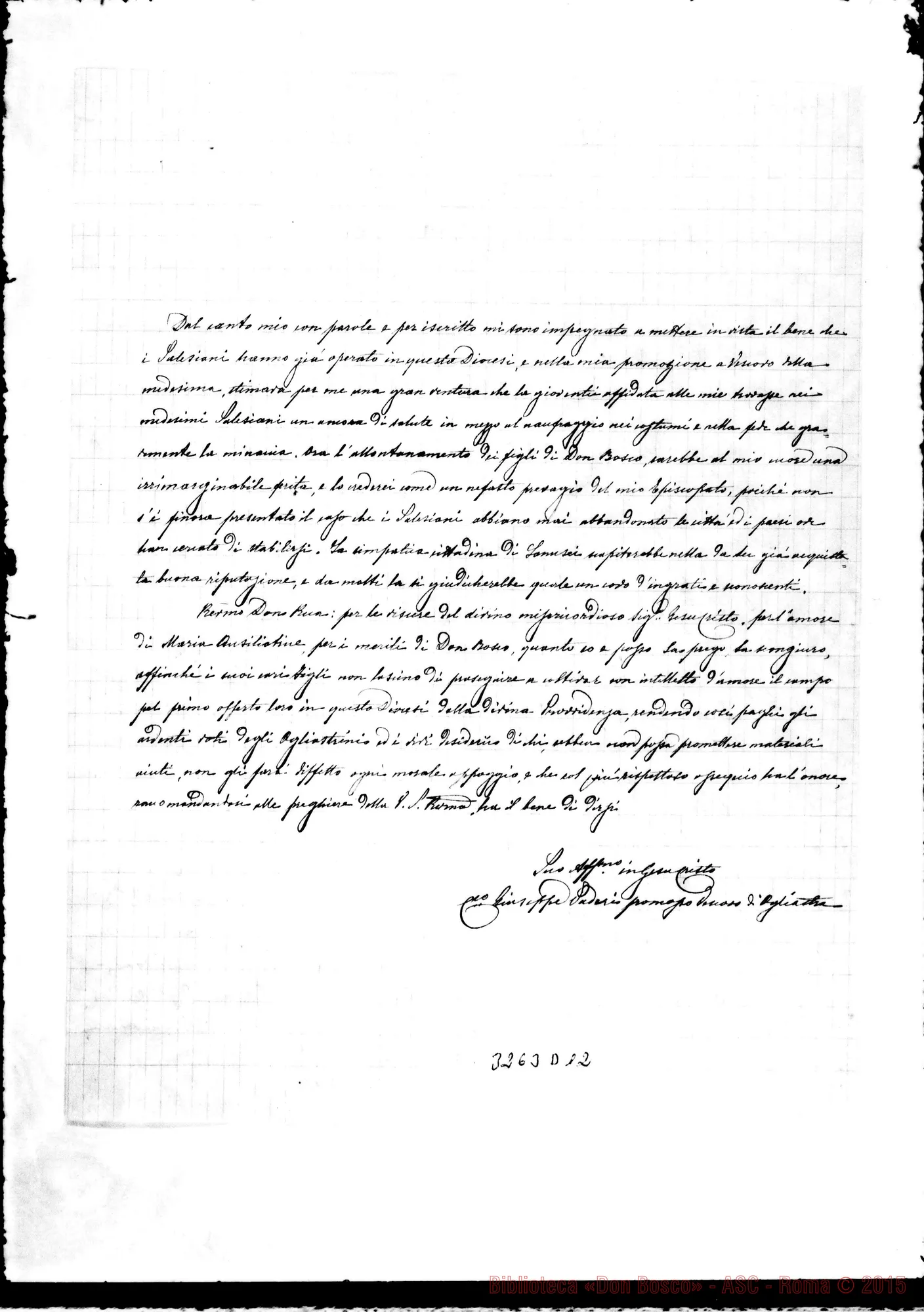 Fotogramma D 12 — Can. Giuseppe Paderi-Don Rua. Tortoli, 1-03-1900