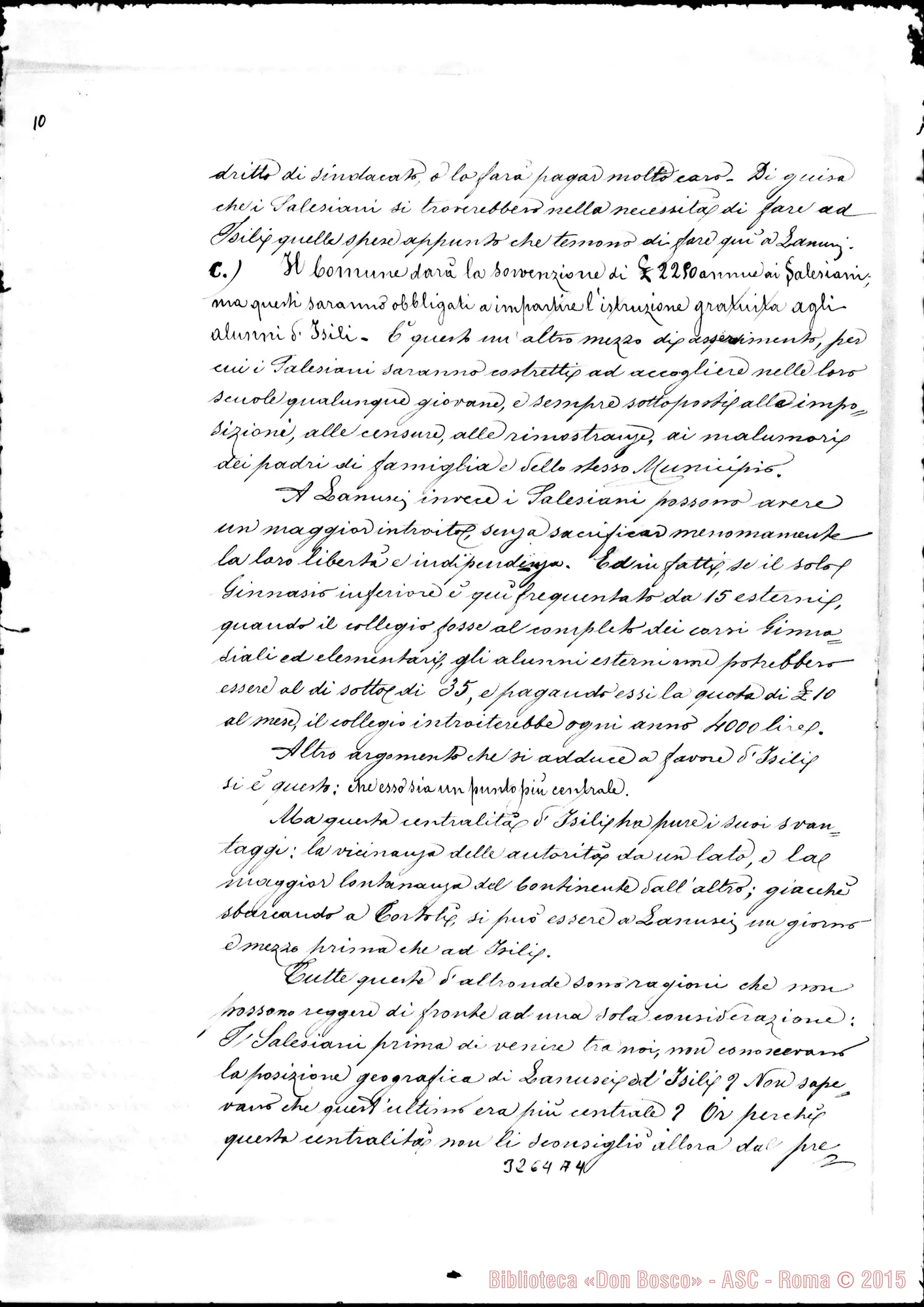 Fotogramma A 4 — Sindaco di Lanusei-Don Rua, il 9-03-1900