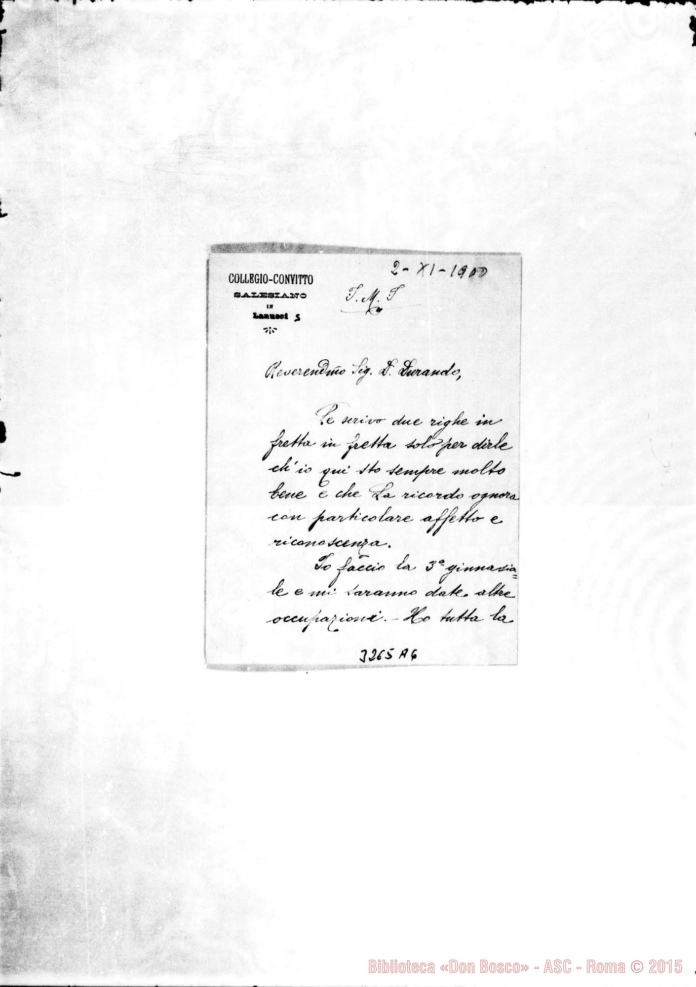 Fotogramma A 6 — Ch. Giacomo Cattaneo-Don Durando. Lanusei, 2-11-1900
