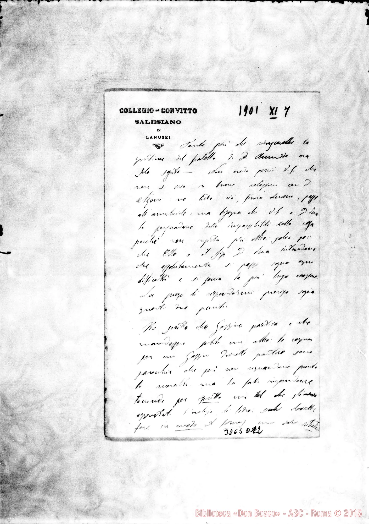Fotogramma D 12 — Don Ottonello-Don Durando. Lanusei, 7-11-1901