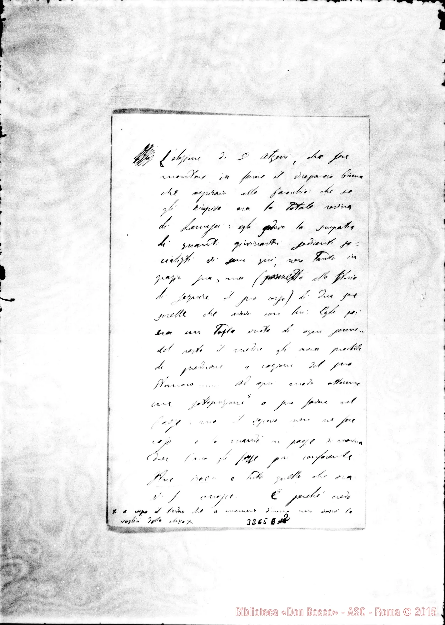 Fotogramma E 2 — Don Ottonello-Don Durando. Lanusei, 7-11-1901