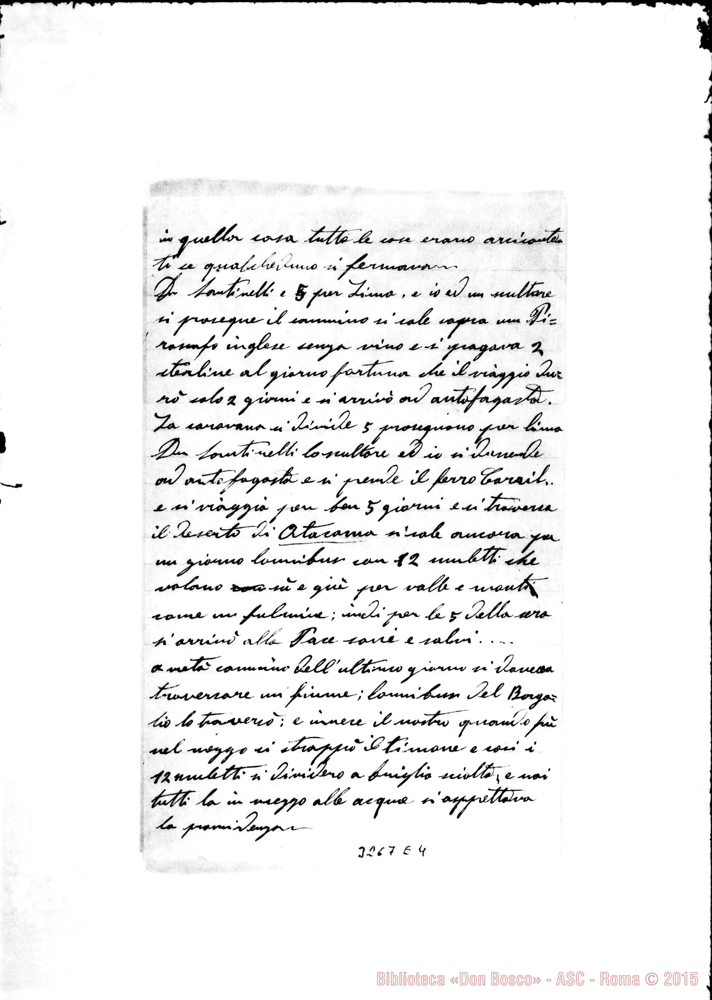 Fotogramma E 4 — A Don Lazzero, senza firma E senza data.