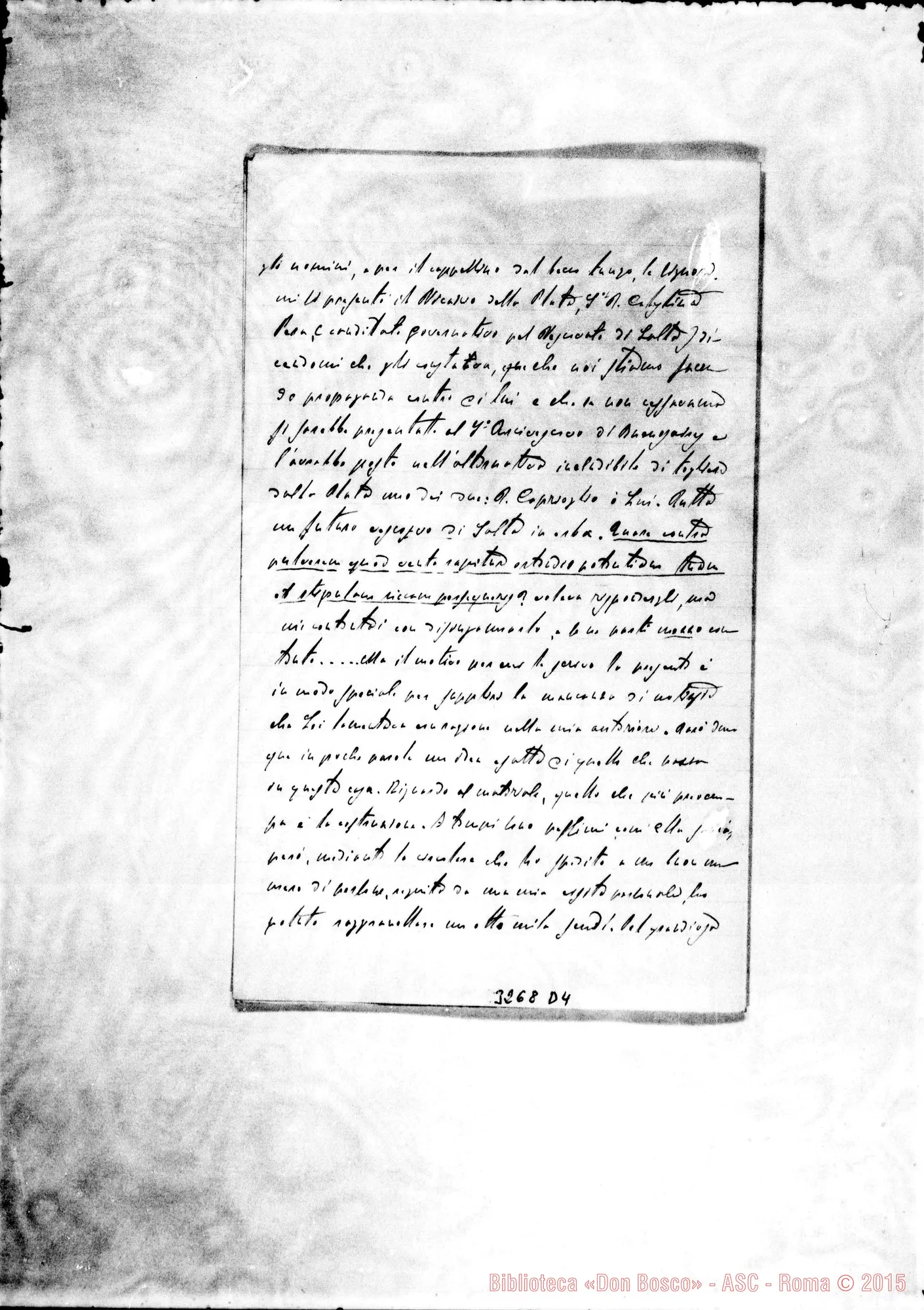 Fotogramma D 4 — La Piata: Don Felice Caprioglio-Don Rua. La Piata, 20-12-1890