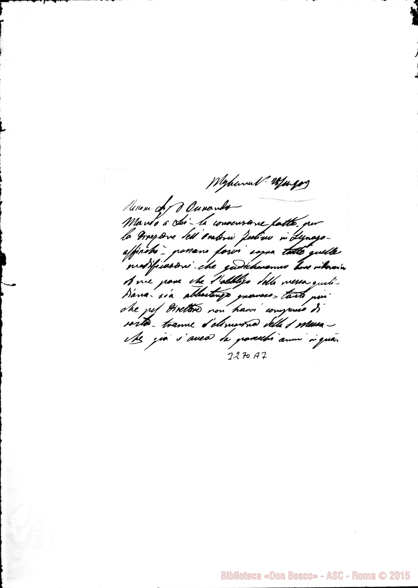 Fotogramma A 7 — Don Veronesi-Don Durando. Mogliano V., 28-11-1903