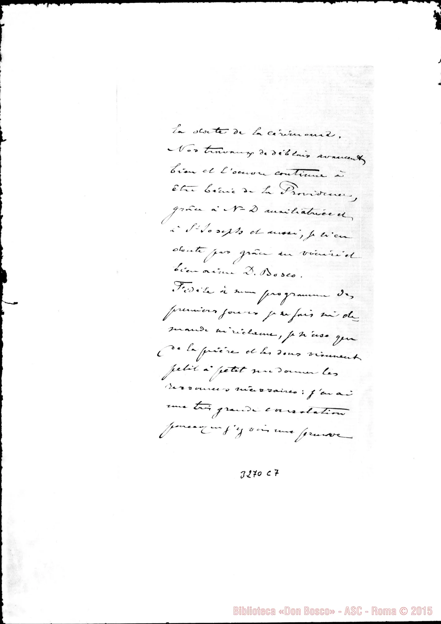 Fotogramma C 7 — Vittore G. Doutreloux-Don Rua. Liège, 25-02-1890 Autogr. Rua