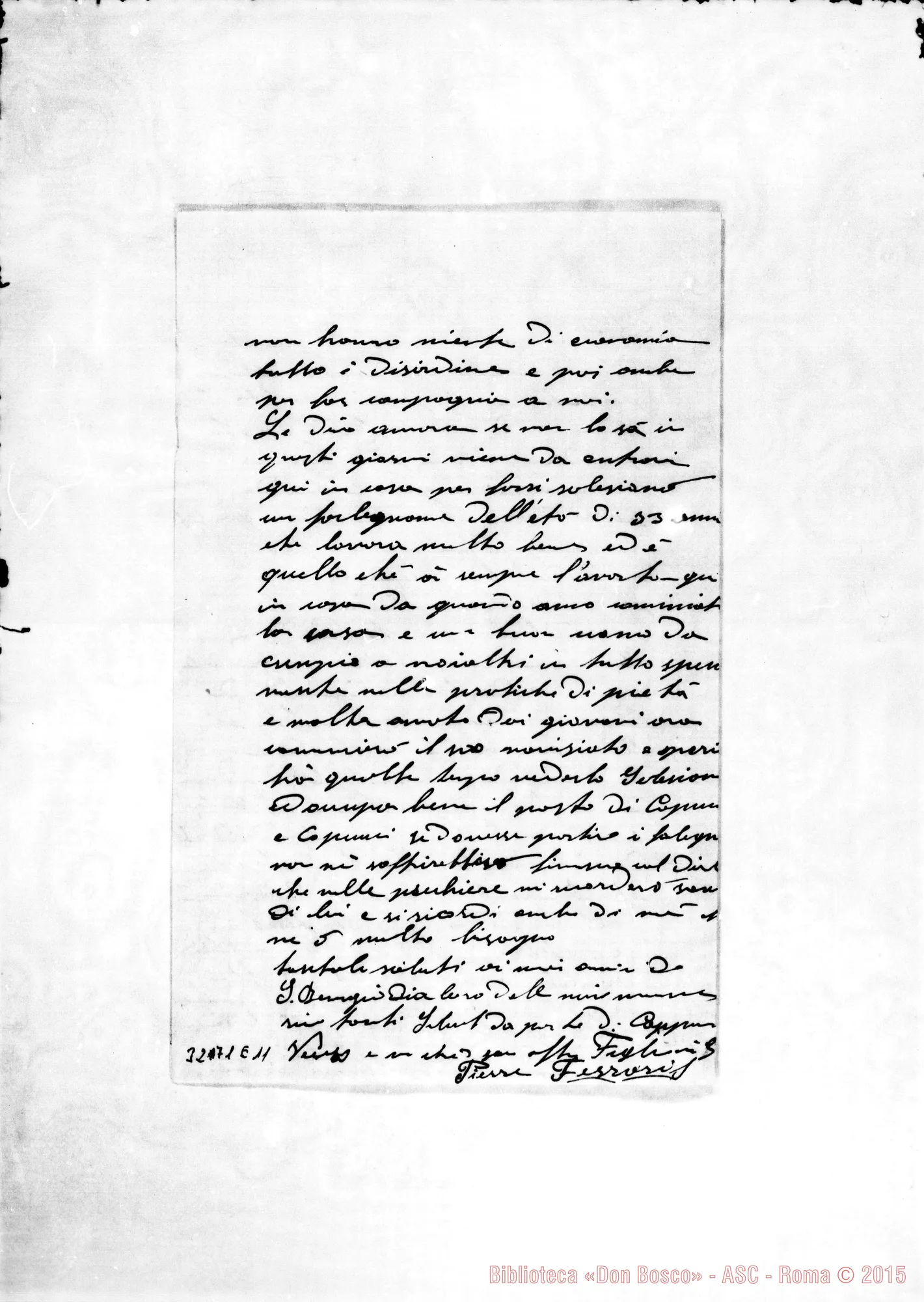 Fotogramma E 11 — Pietro Ferraris-Amatissimo Padre. Liège, 4-09-1896