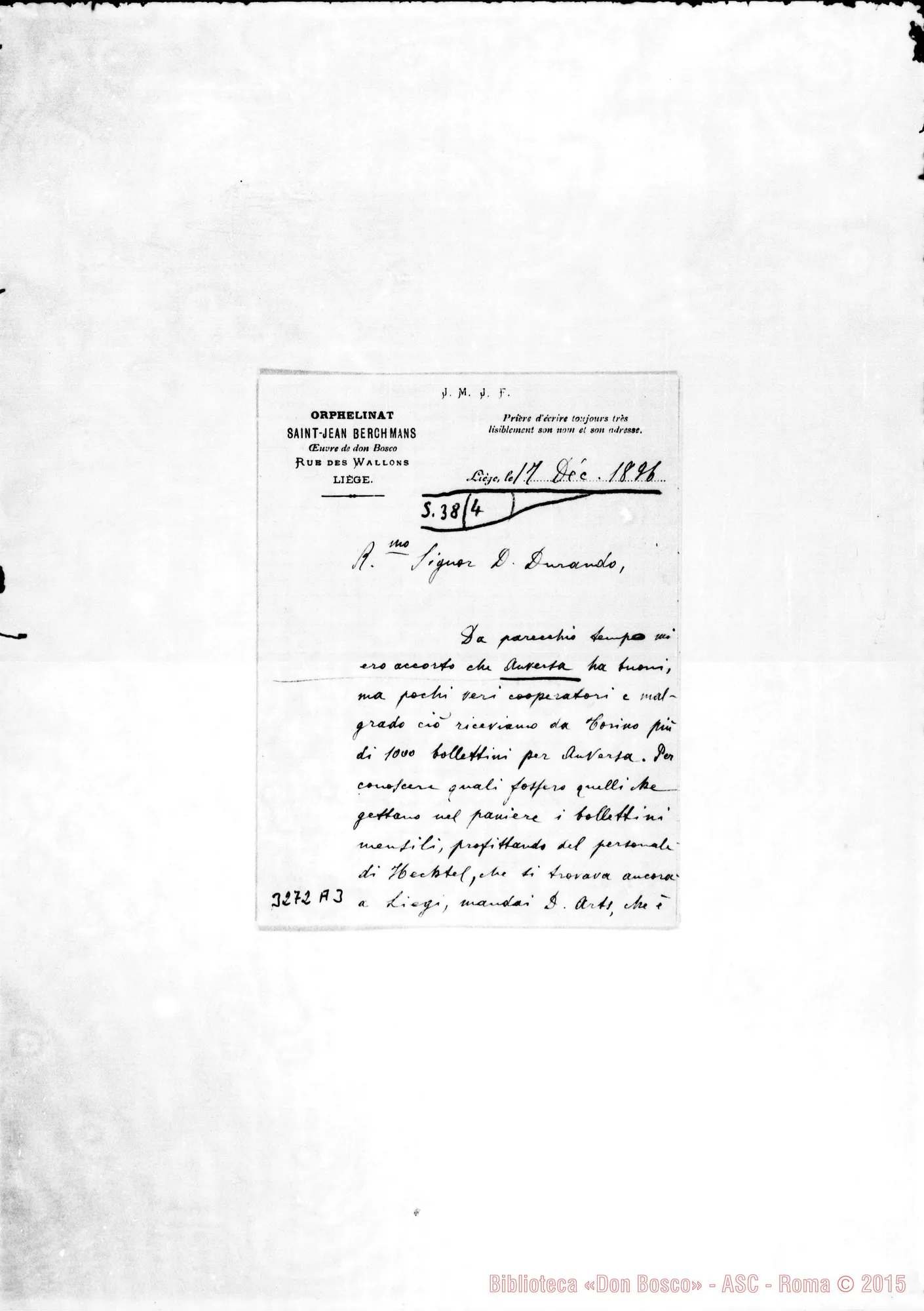 Fotogramma A 3 — Don Scaloni-Don Durando. Liège, 17-12-1896