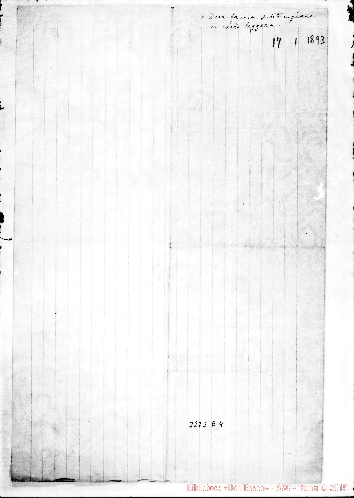 Fotogramma E 4 — Progetto di convenzione. Ms. con autografi. Rua. Novembre 1893