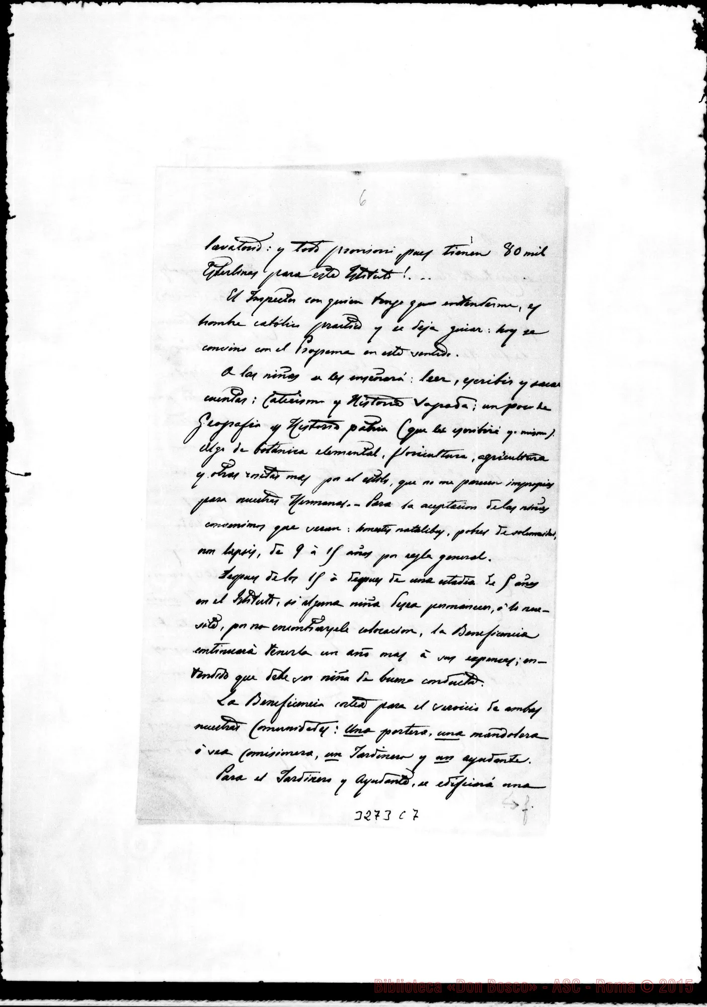 Fotogramma C 7 — Don Antonio Riccardi-Mons. Cagliero. Lima, 3-10-1891