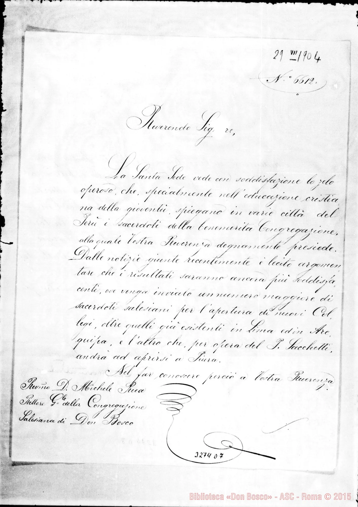 Fotogramma D 7 — Card. Merry del Vai-Don Rua. Roma, 29-07-1904