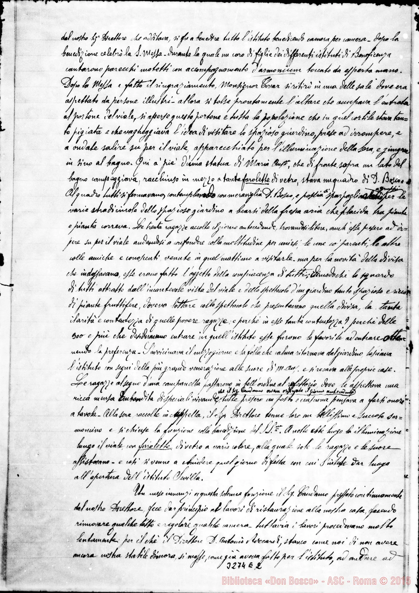 Fotogramma E 2 — Don Guido Terzolo-Don Rua. Lima, 20-01-1892 Autogr. Rua