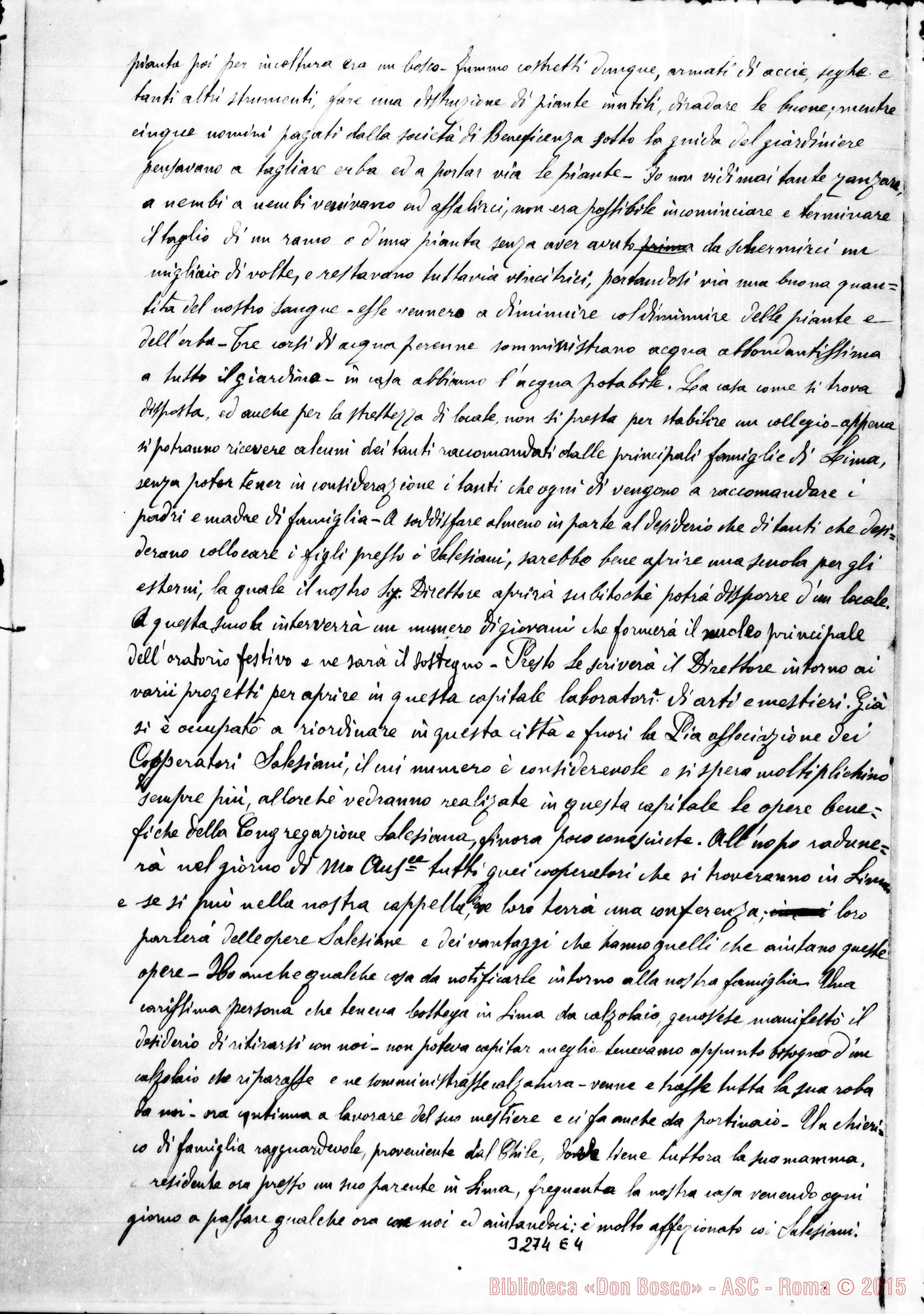 Fotogramma E 4 — Don Guido Terzolo-Don Rua. Lima, 20-01-1892 Autogr. Rua