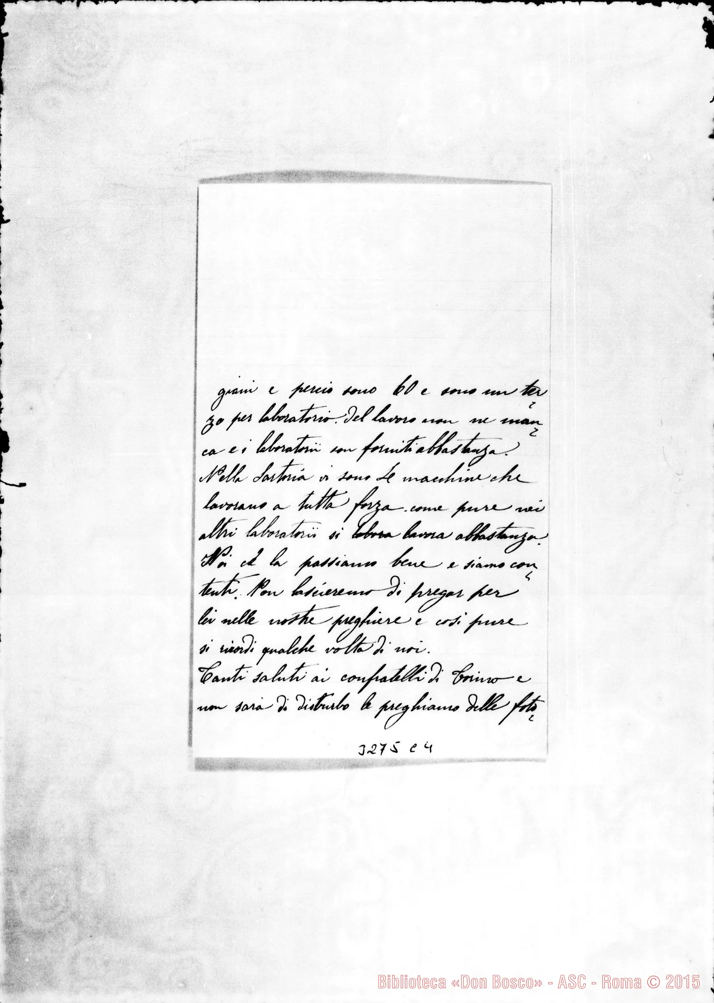 Fotogramma C 4 — De Pascale Salvatore, coad.-Amatissimo Padre. Lisboa, 23-04-1897