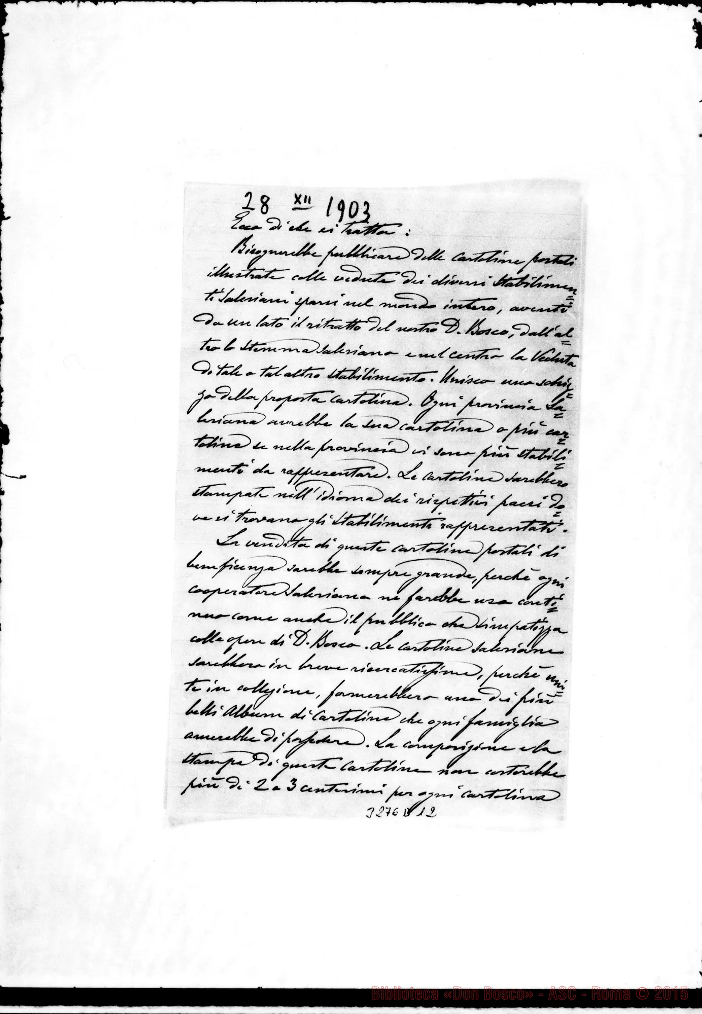 Fotogramma D 12 — Marchese di Liveri-Don Cogliolo. St. Jean de Luz, 28-12-1903