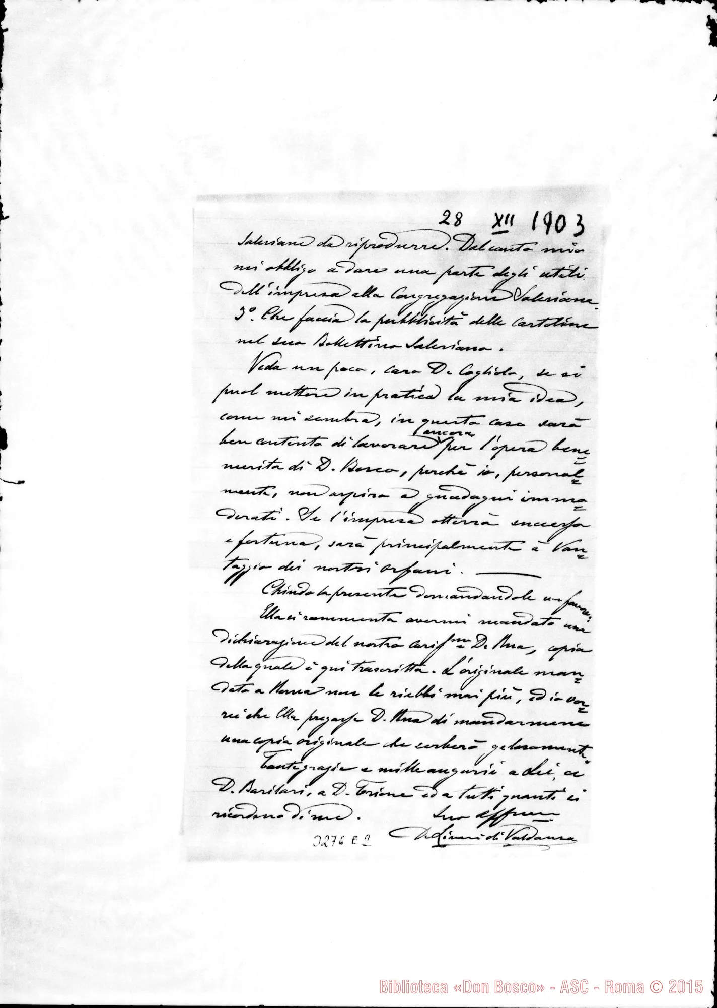 Fotogramma E 2 — Marchese di Liveri-Don Cogliolo. St. Jean de Luz, 28-12-1903