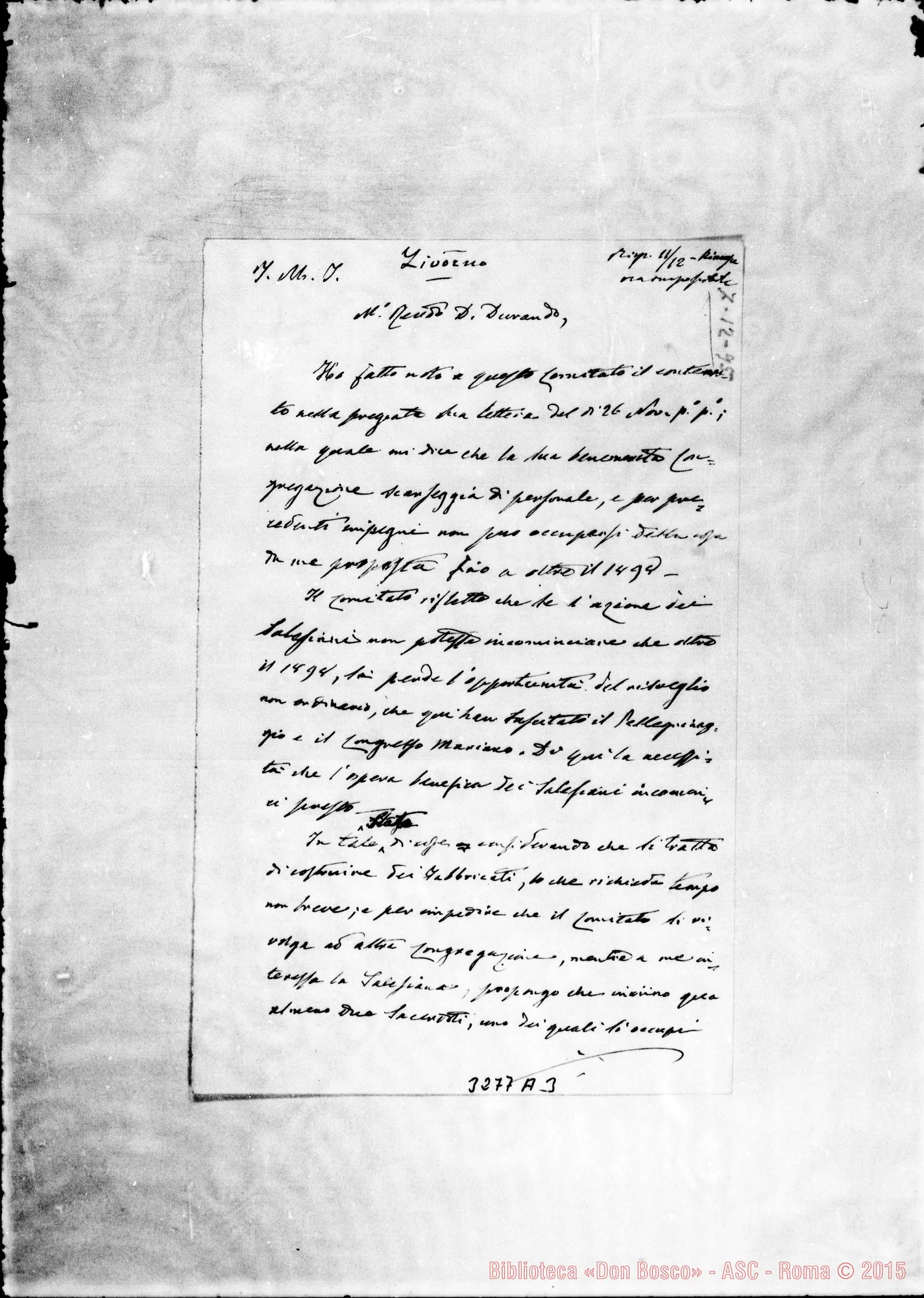 Fotogramma A 3 — Leopoldo Franchi, vesc.-Don Durando. Livorno, 7-12-1895