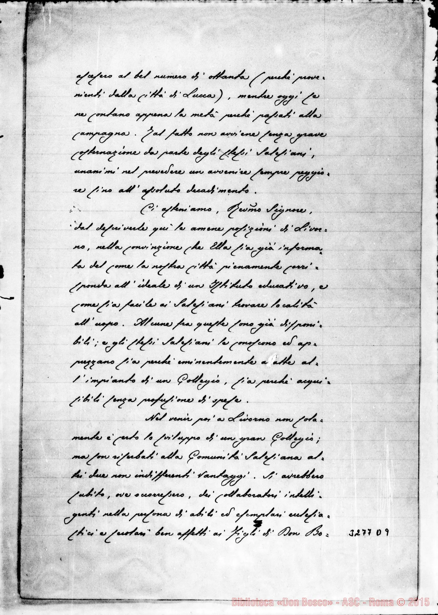 Fotogramma D 9 — Comitato-Rev.mo Signore. Livorno, 16-03-1900