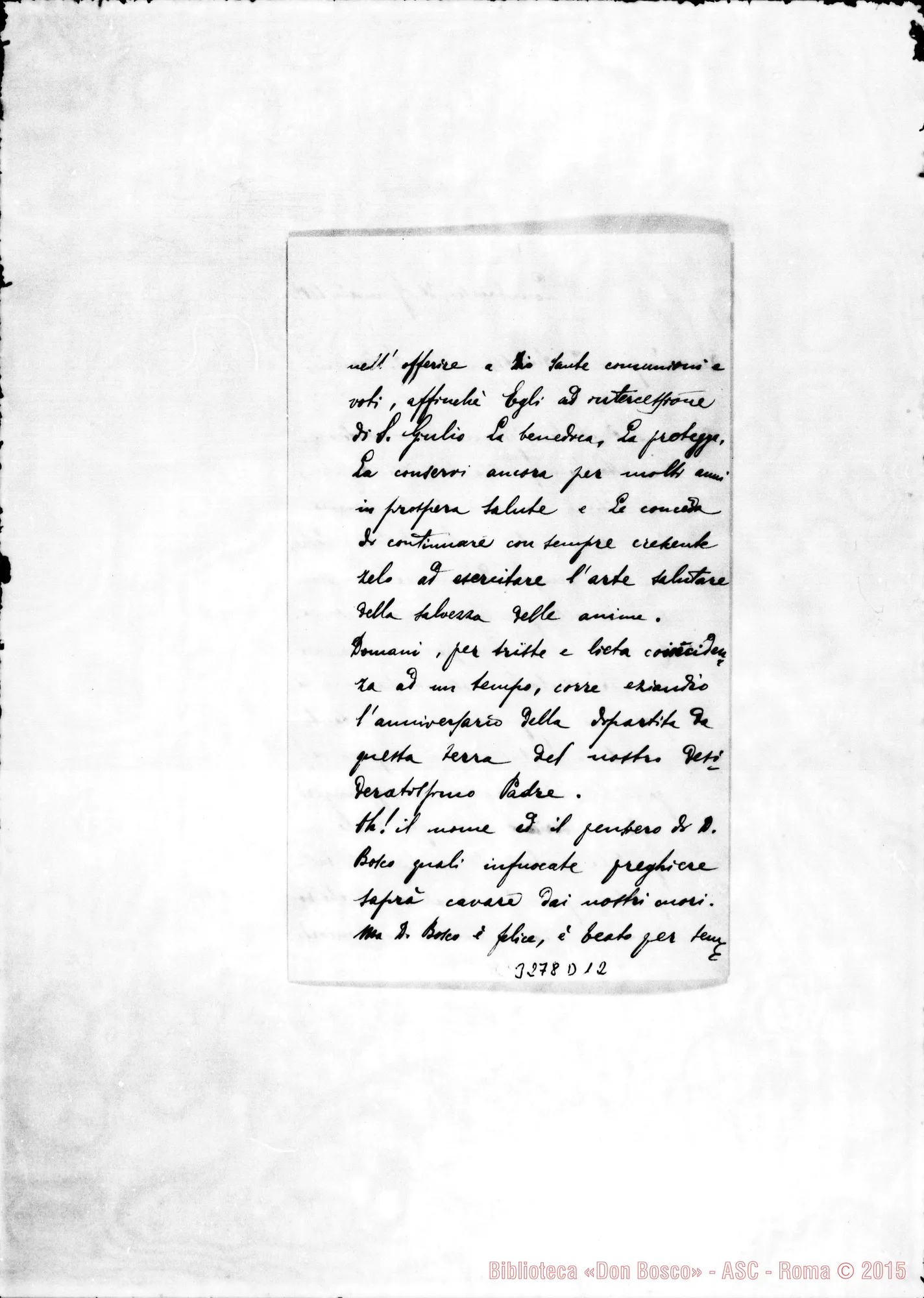 Fotogramma D 12 — Don Roberto Riccardi-Don Barberis. Lombriasco, 30-01-1899
