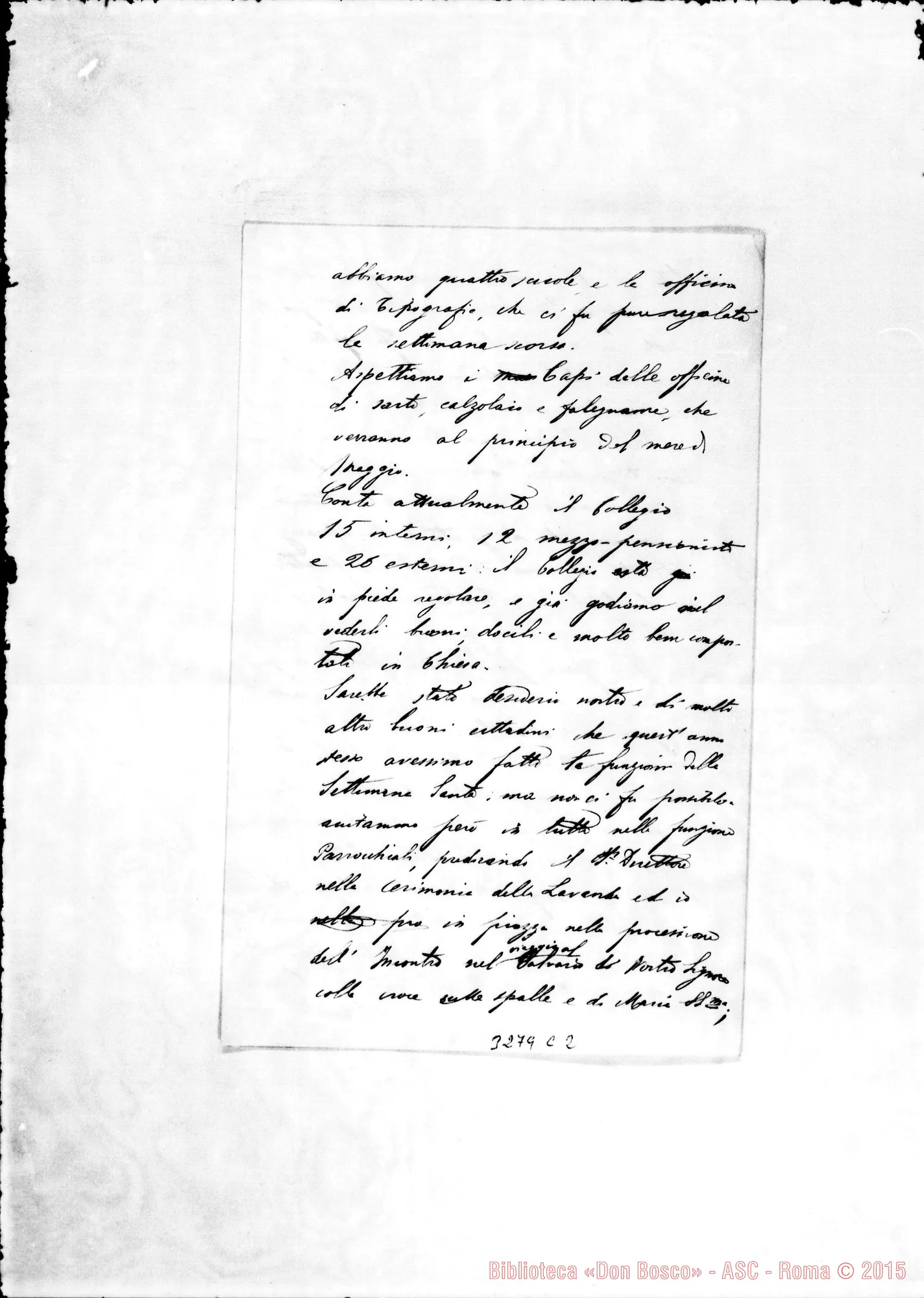 Fotogramma C 2 — Lorena: Don Sebastiano Gastaldi-Don Rua. Lorena, 14-04-1890