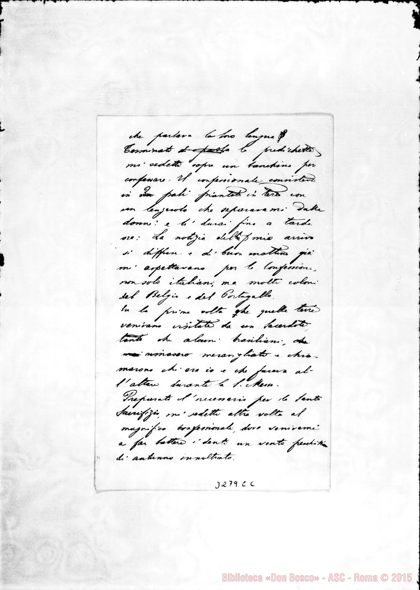 Fotogramma C 6 — Lorena: Don Sebastiano Gastaldi-Don Rua. Lorena, 14-04-1890