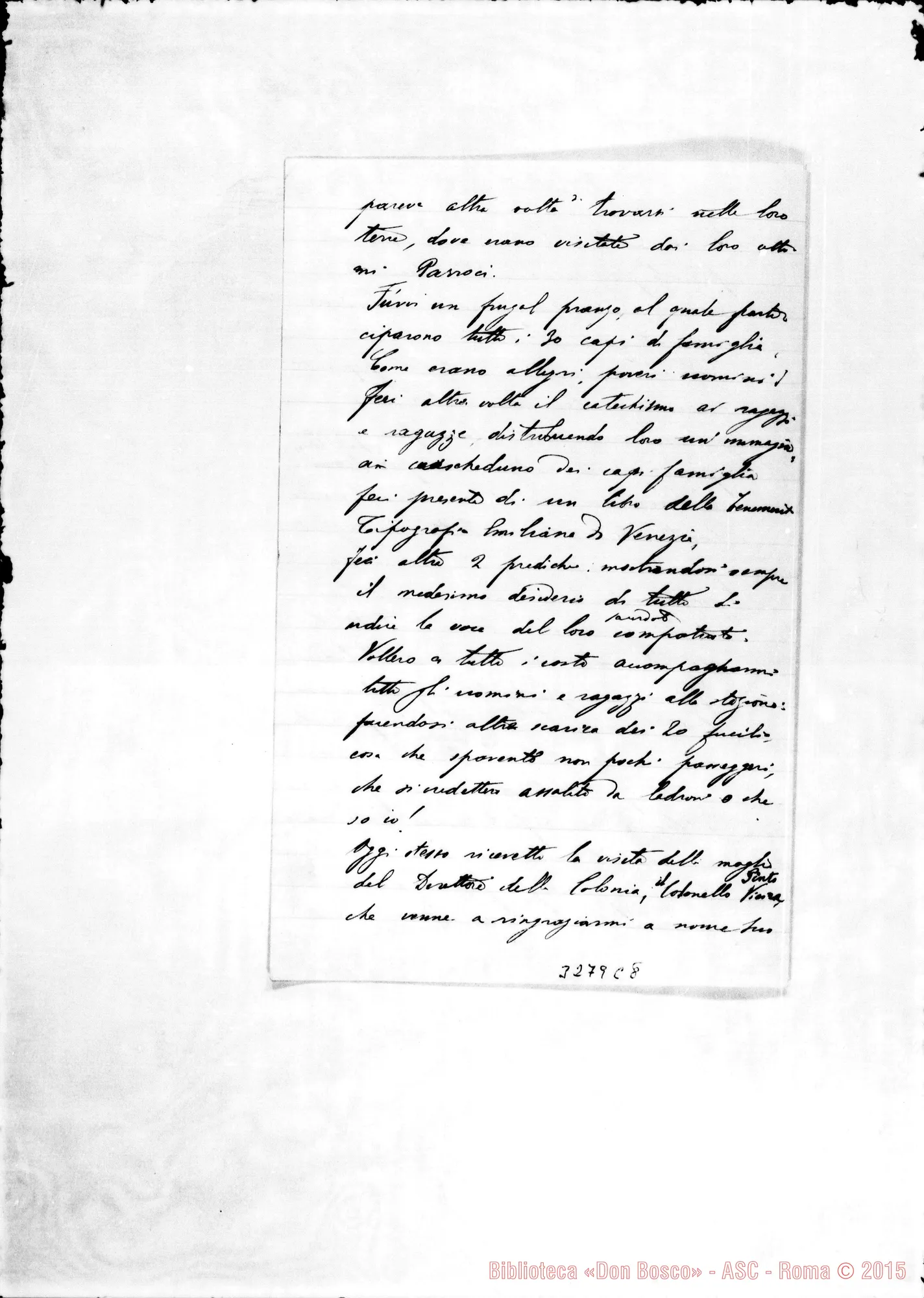 Fotogramma C 8 — Lorena: Don Sebastiano Gastaldi-Don Rua. Lorena, 14-04-1890