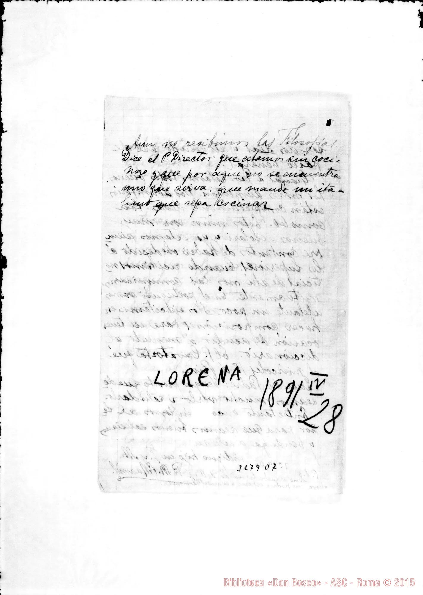 Fotogramma D 7 — Ch. Bernardino Villaamil-Querido Padre. Senza data