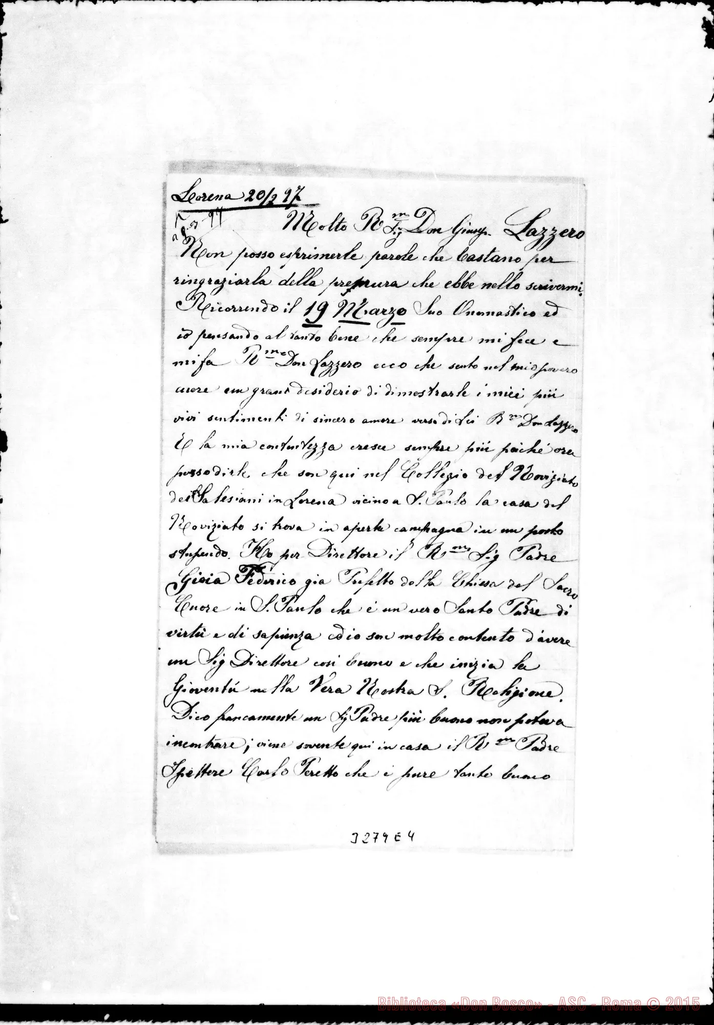 Fotogramma E 4 — Maspes Mario-Don Lazzero. Lorena, 20-02-1897