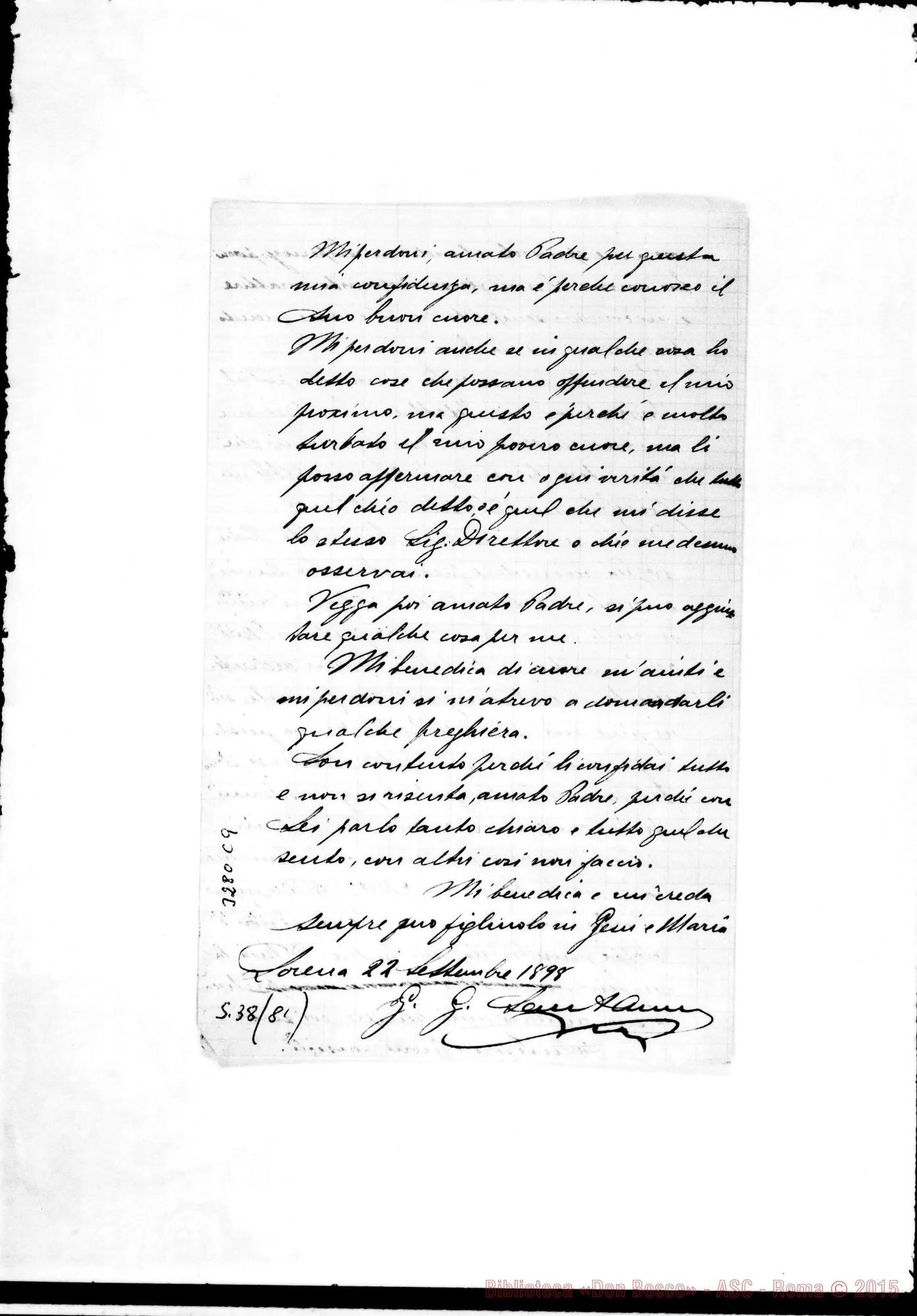 Fotogramma C 9 — Giuseppe Gioachino Santanna-Don Barberis. Lorena, 22-09-1898