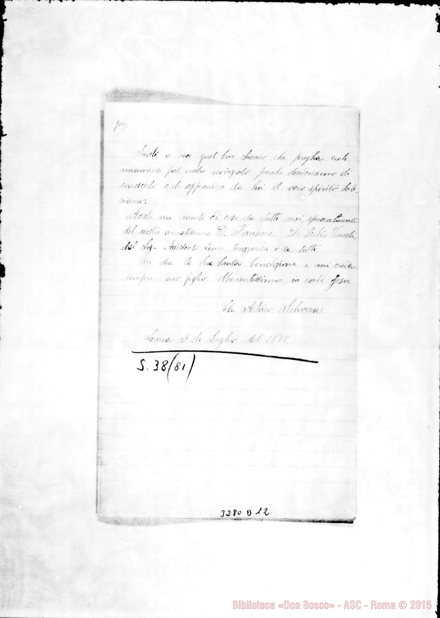 Fotogramma D 12 — Ch. Arturo Silveira-Don Barberis. Lorena, 3-07-1899
